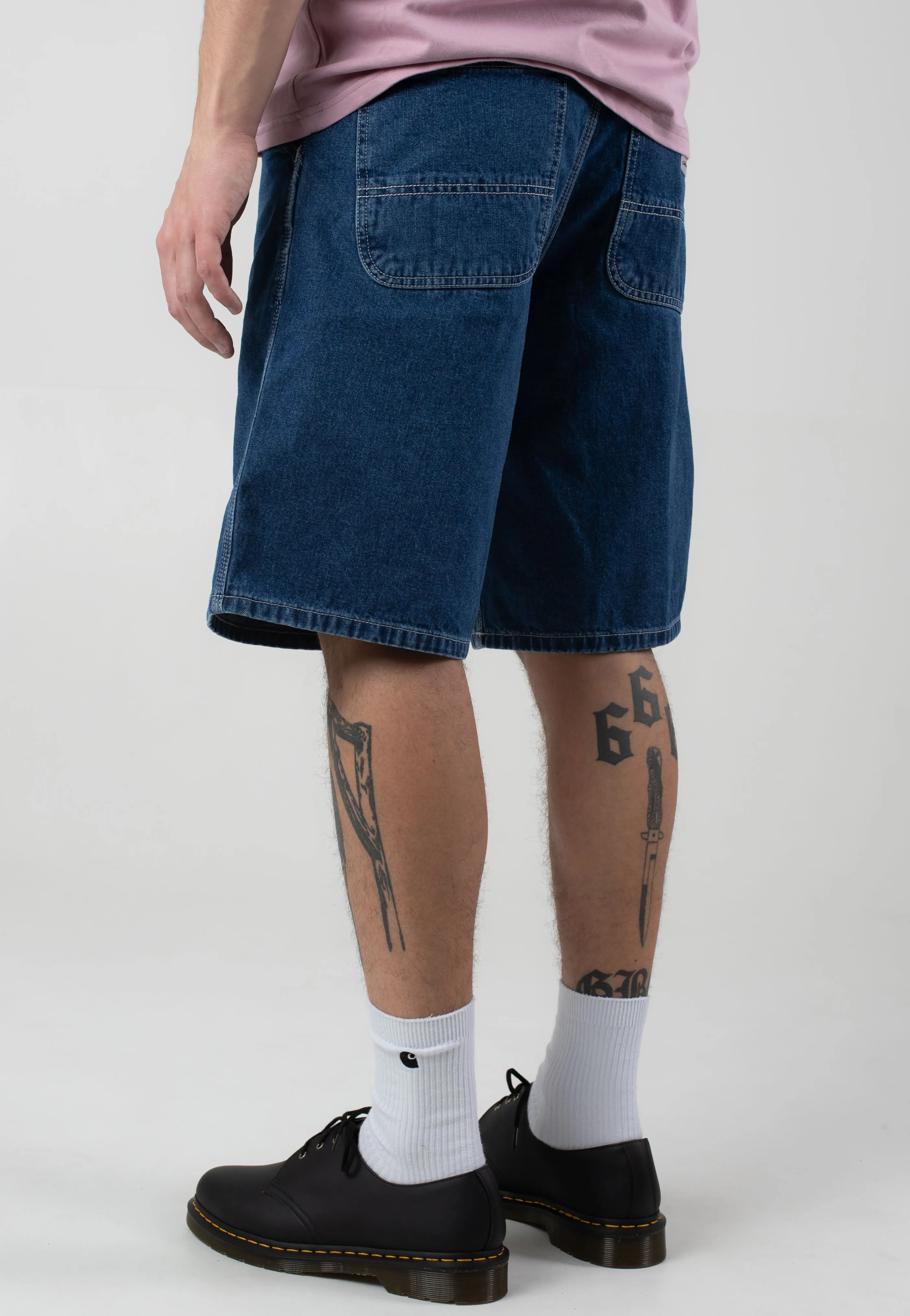 Carhartt WIP - Simple Stone Washed Blue - Shorts Warm - weather wear