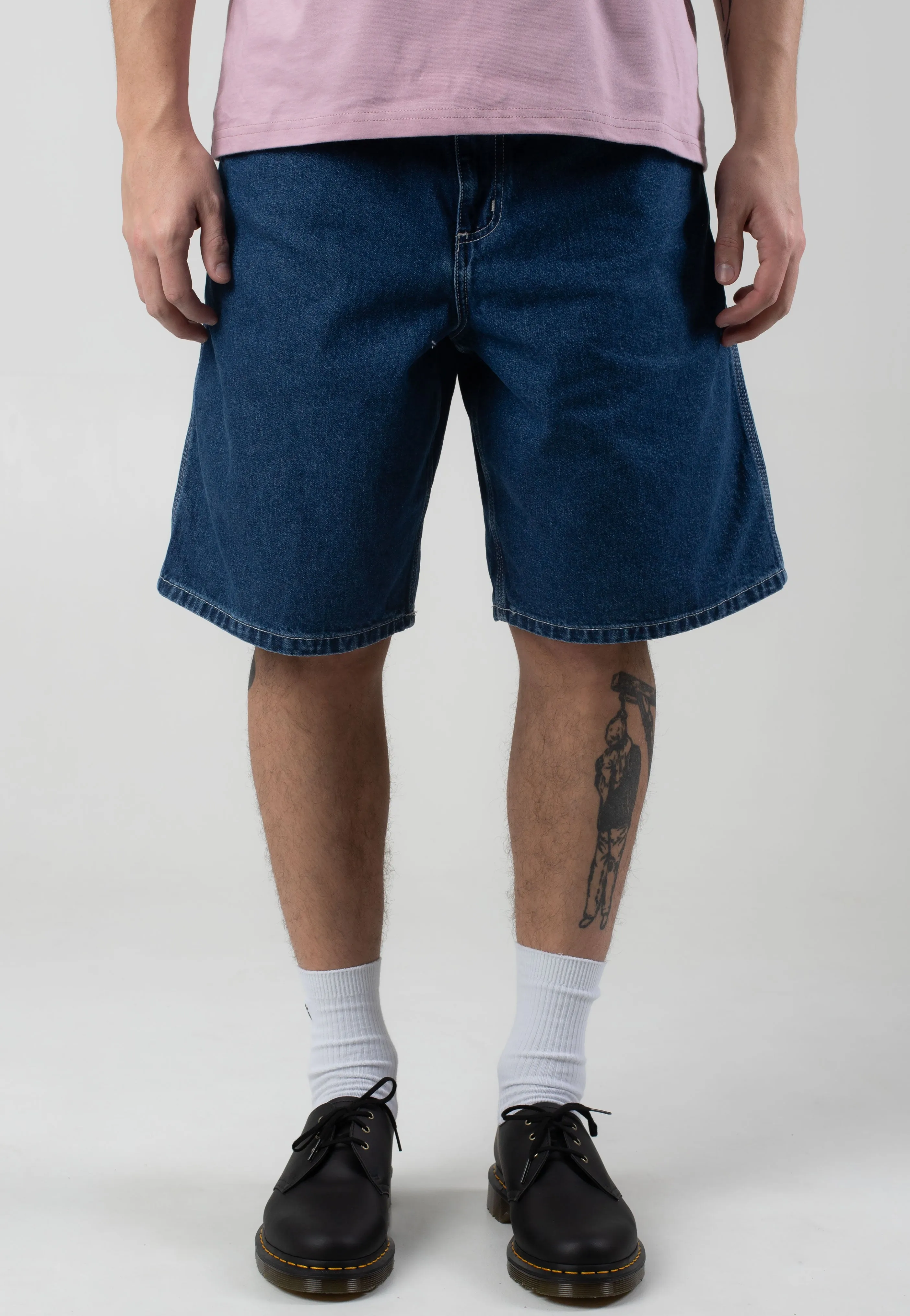 Carhartt WIP - Simple Stone Washed Blue - Shorts Warm - weather wear