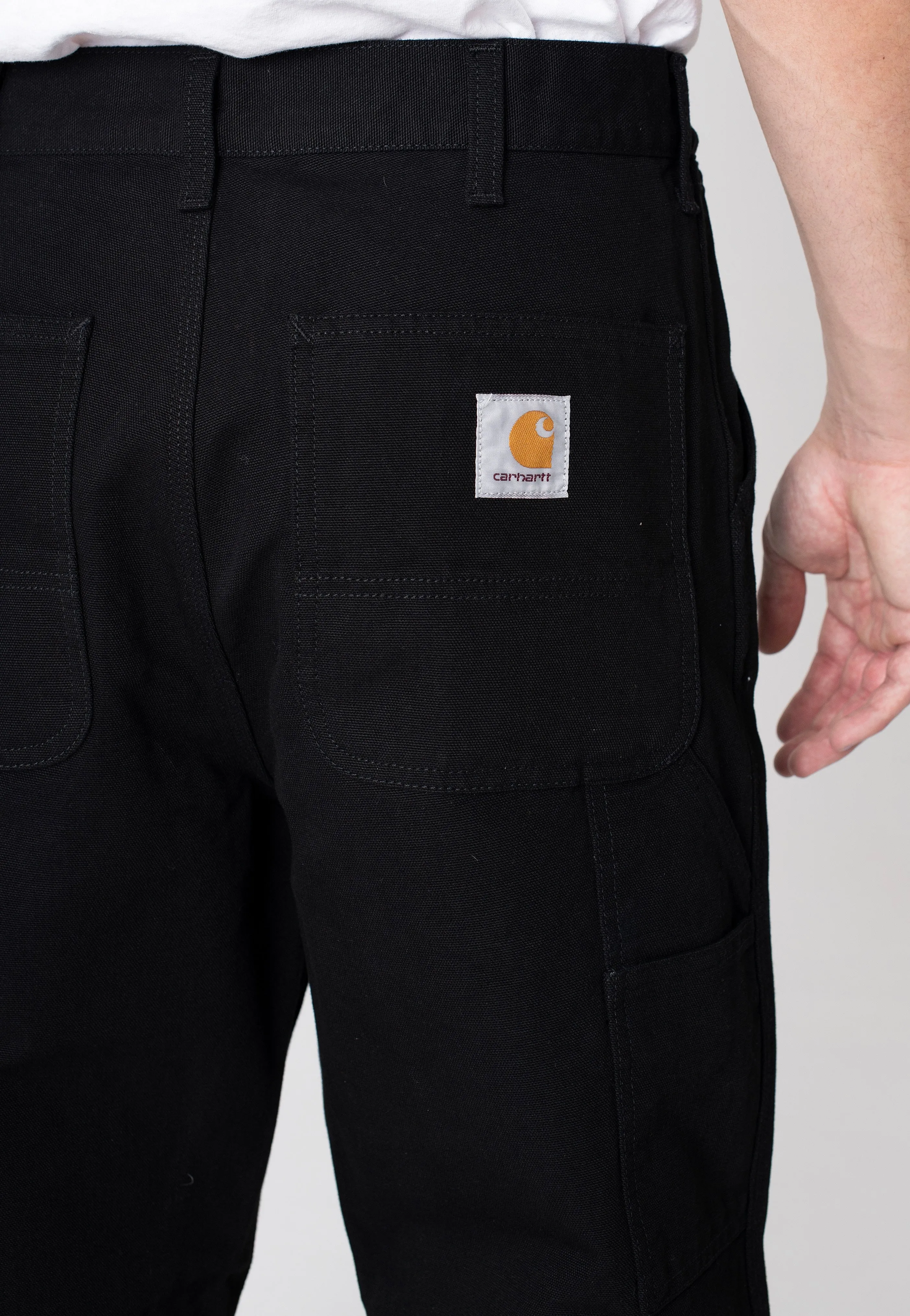 Carhartt WIP - Single Knee Rinsed Black - Pants High Quality