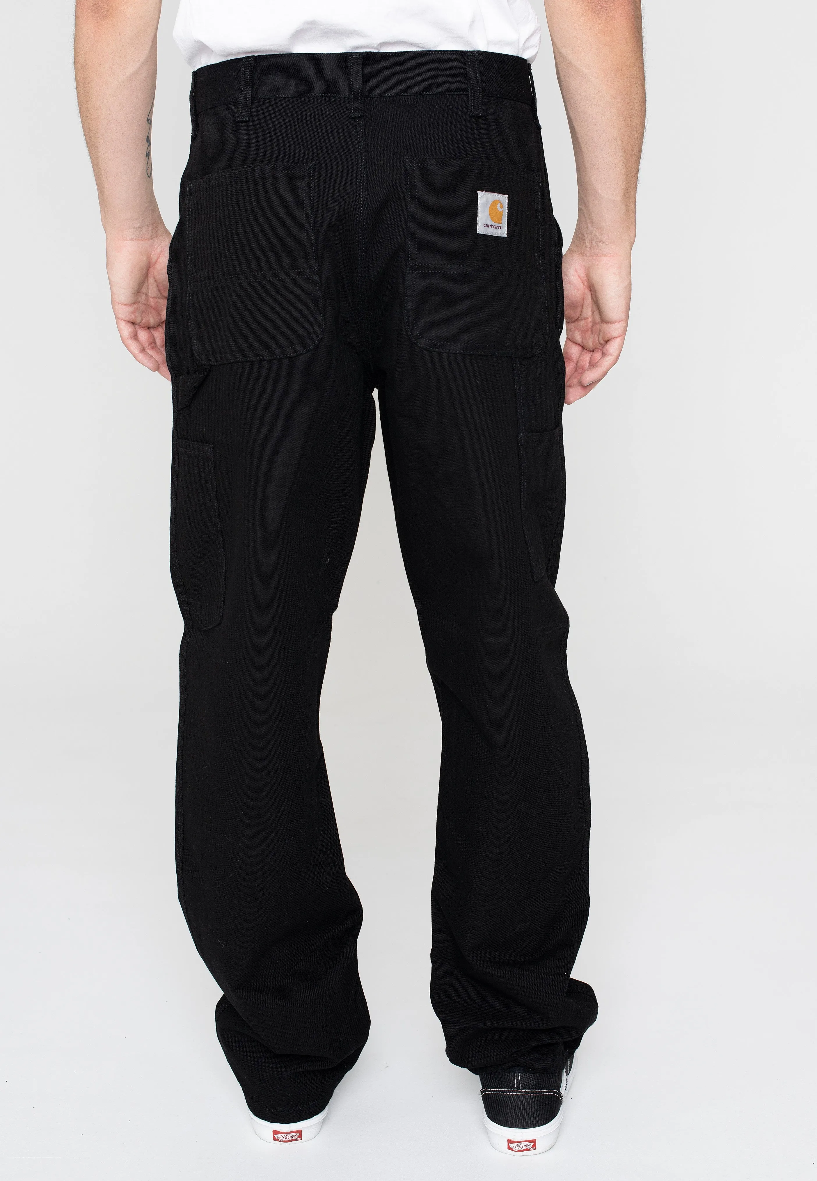 Carhartt WIP - Single Knee Rinsed Black - Pants High Quality