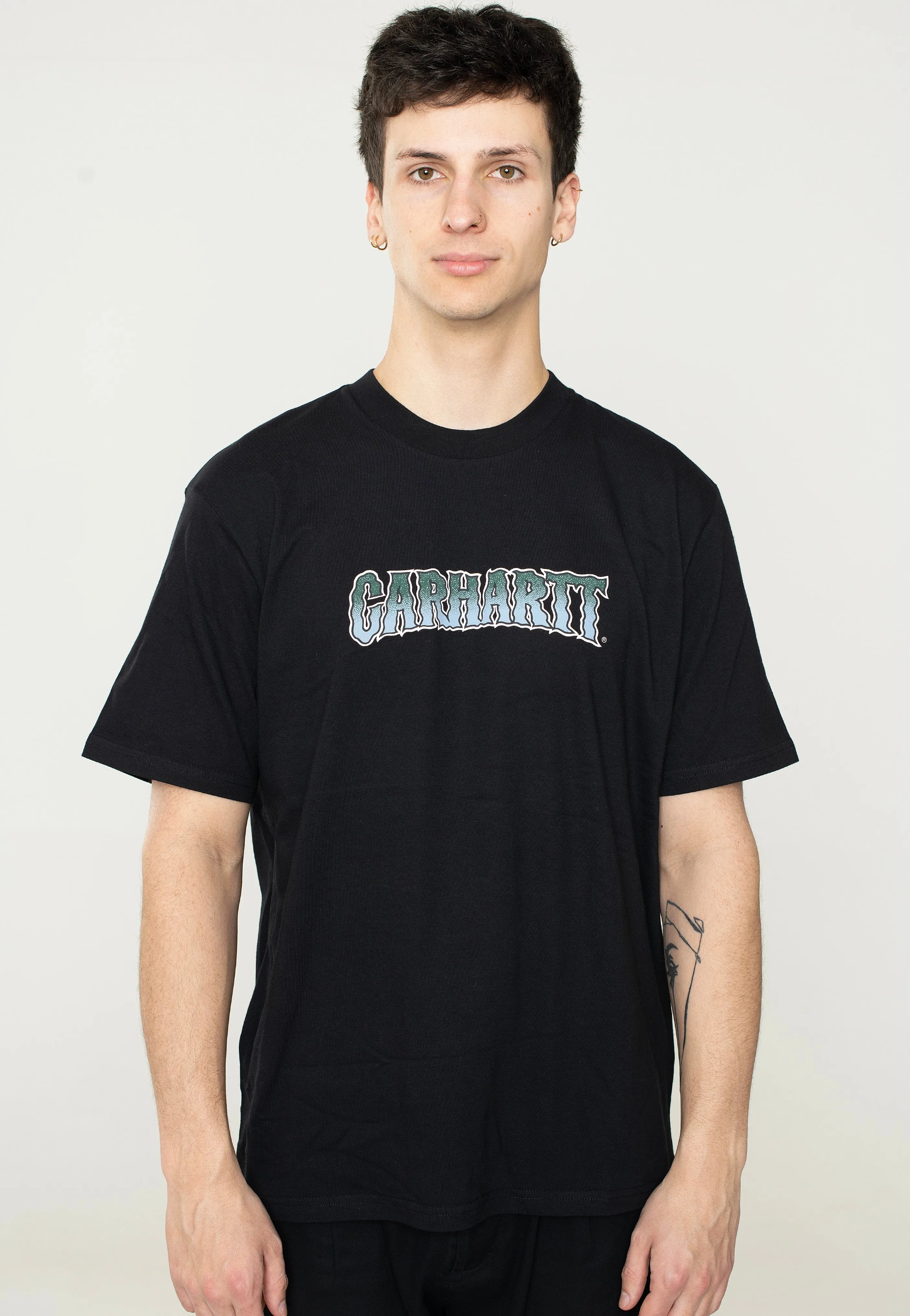 Carhartt WIP - Slow Script Black - T-Shirt Playful Design