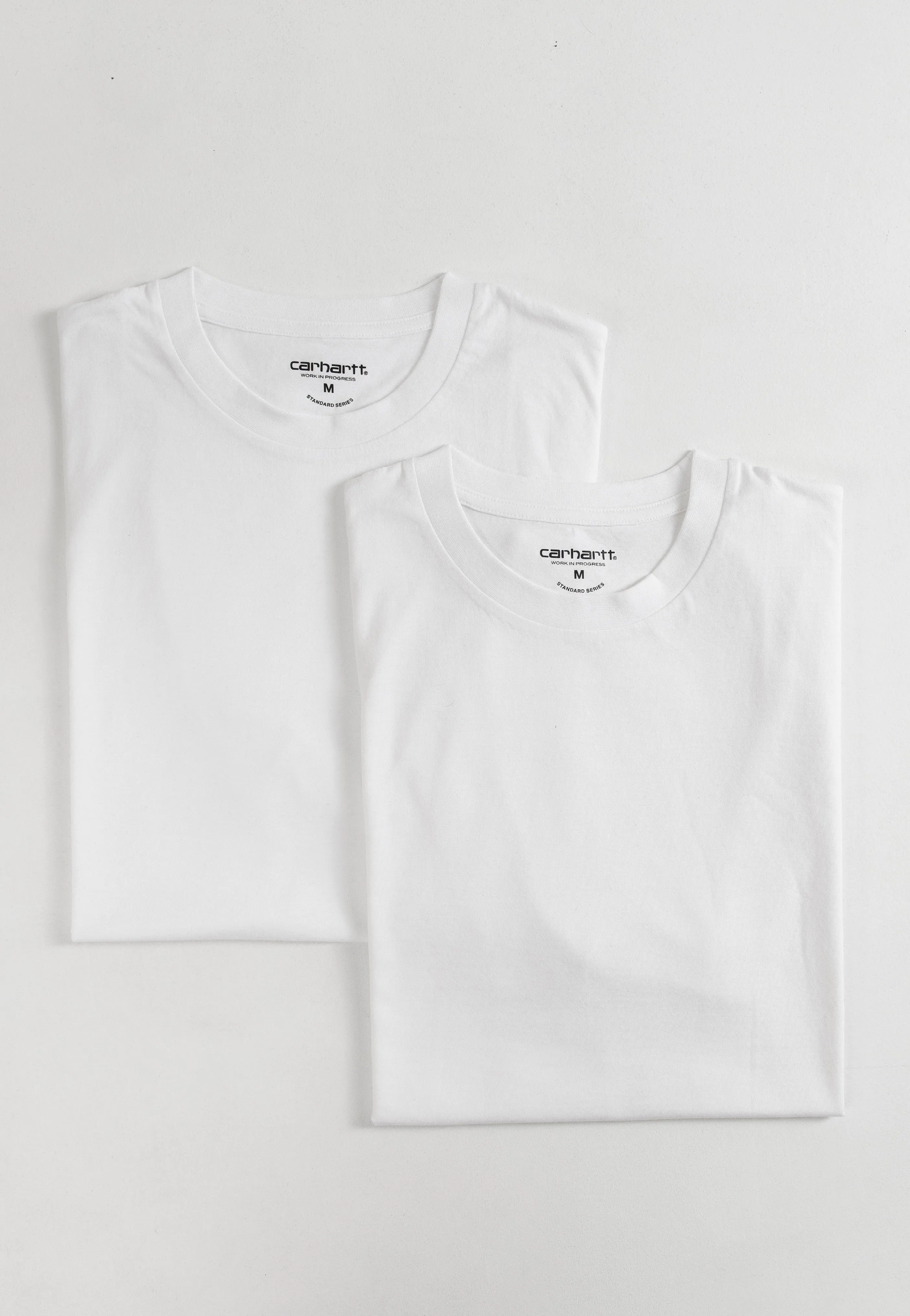 Carhartt WIP - Standard Crew Neck Pack Of 2 White/White - T-Shirt Comfy Design