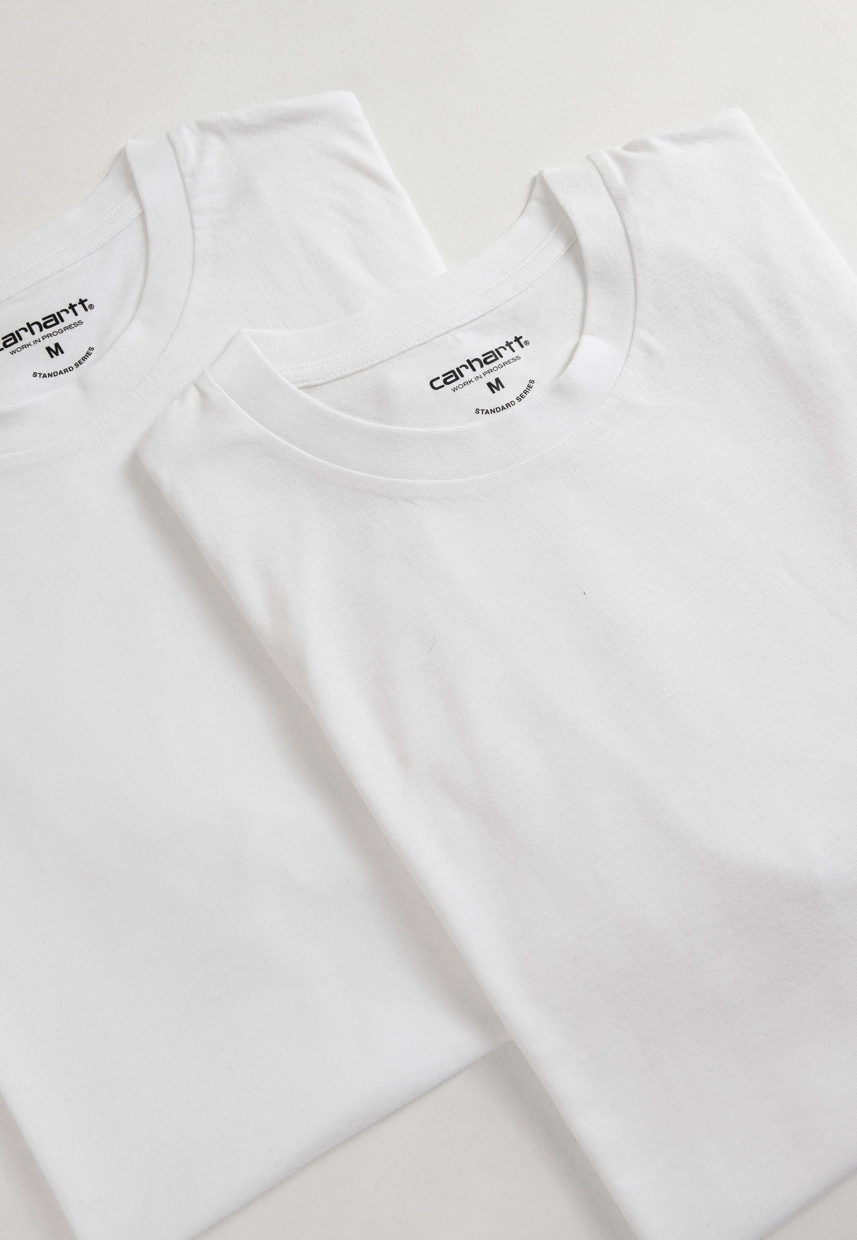 Formal Elegance Urban Streetwear Carhartt WIP - Standard Crew Neck Pack Of 2 White/White - T-Shirt