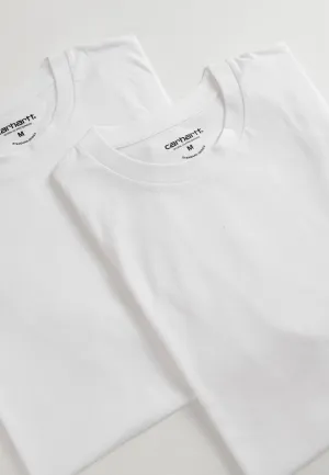 Carhartt WIP - Standard Crew Neck Pack Of 2 White/White - T-Shirt Timeless Top Classic Outfit