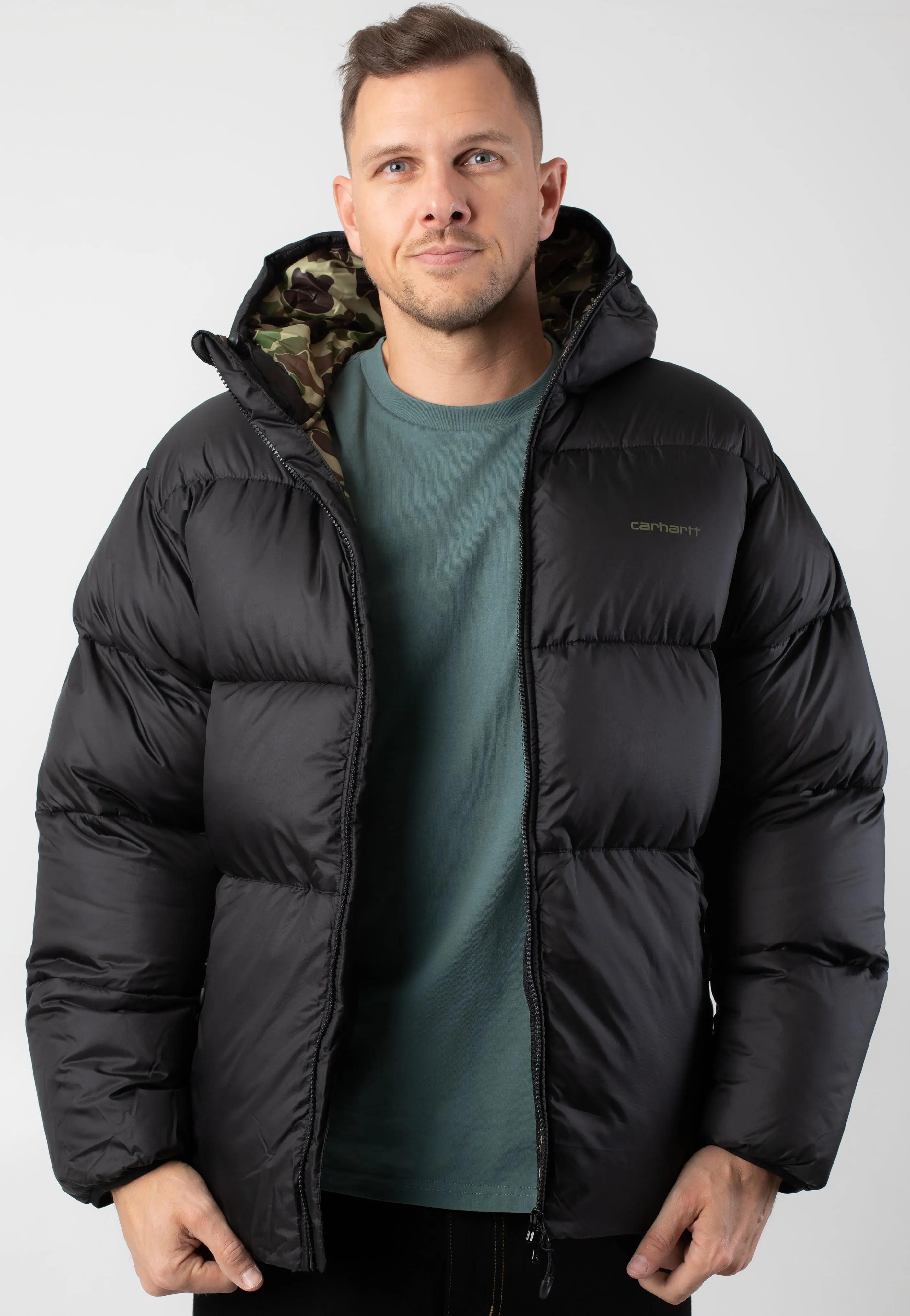 firefighters Carhartt WIP - Toronto Black/Camo Duck/Green - Jacket
