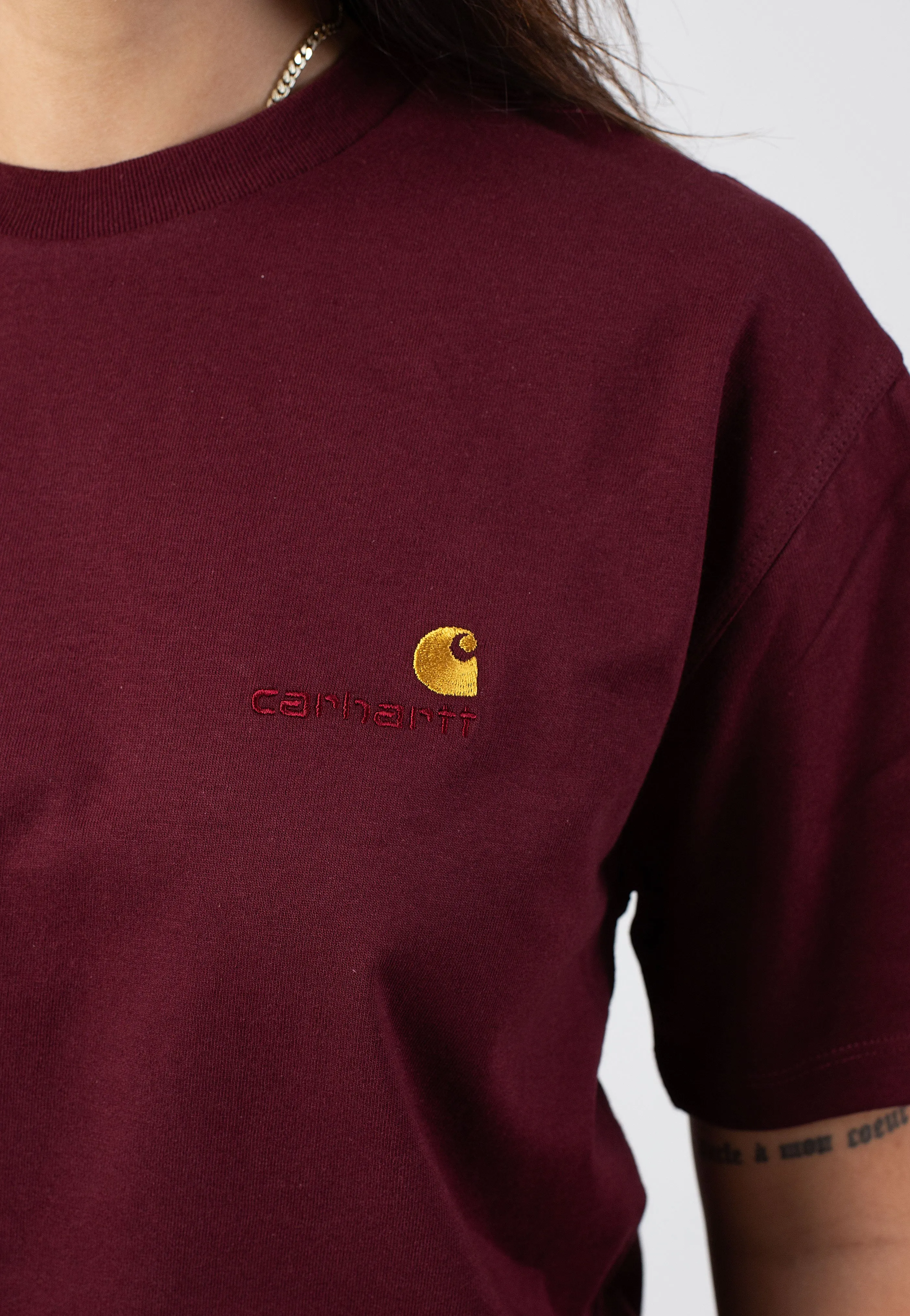 Carhartt WIP - W' American Script Malbec - T-Shirt Durable Material