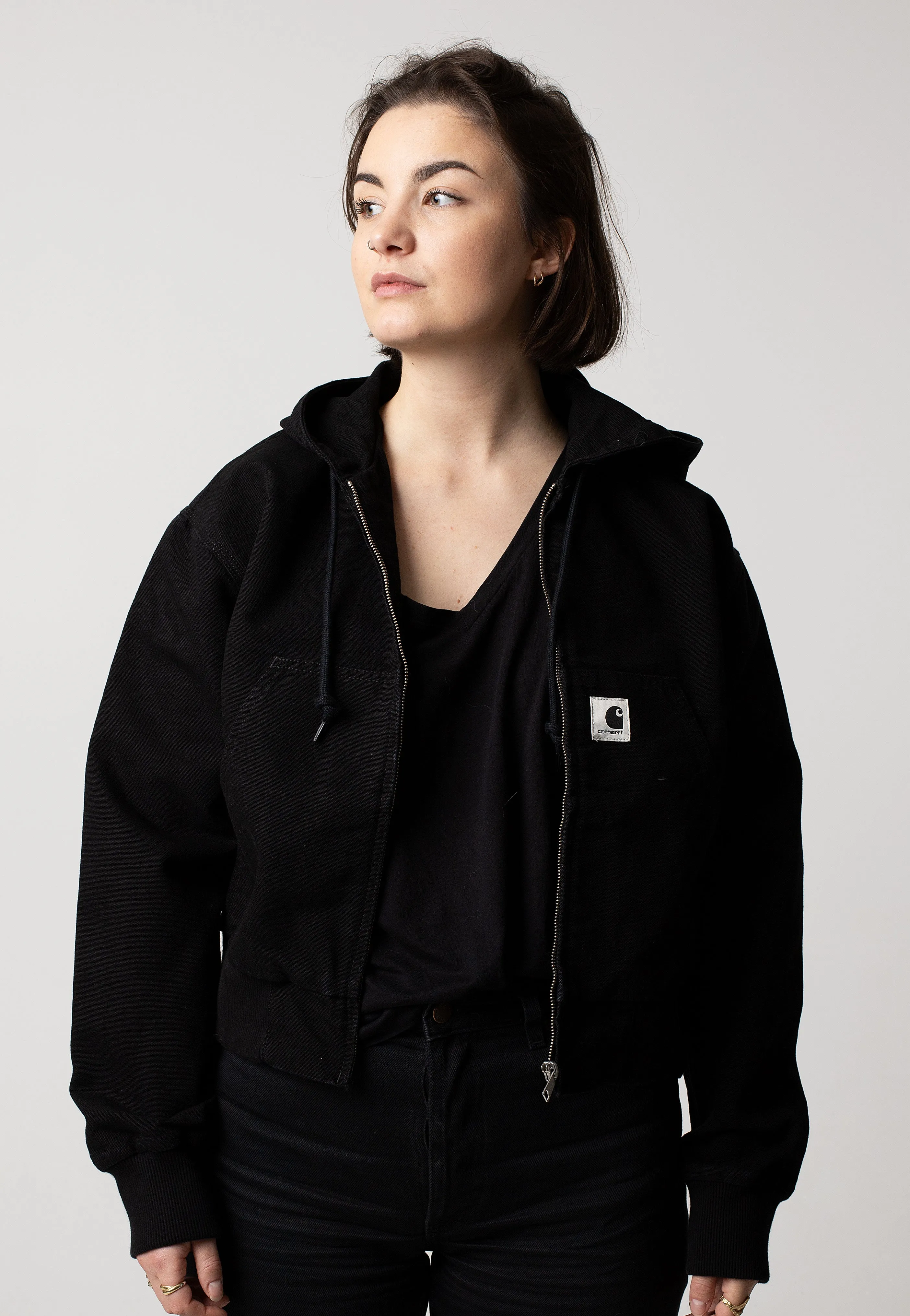 Carhartt WIP - W' Amherst Rinsed Black - Jacket Grand fashion