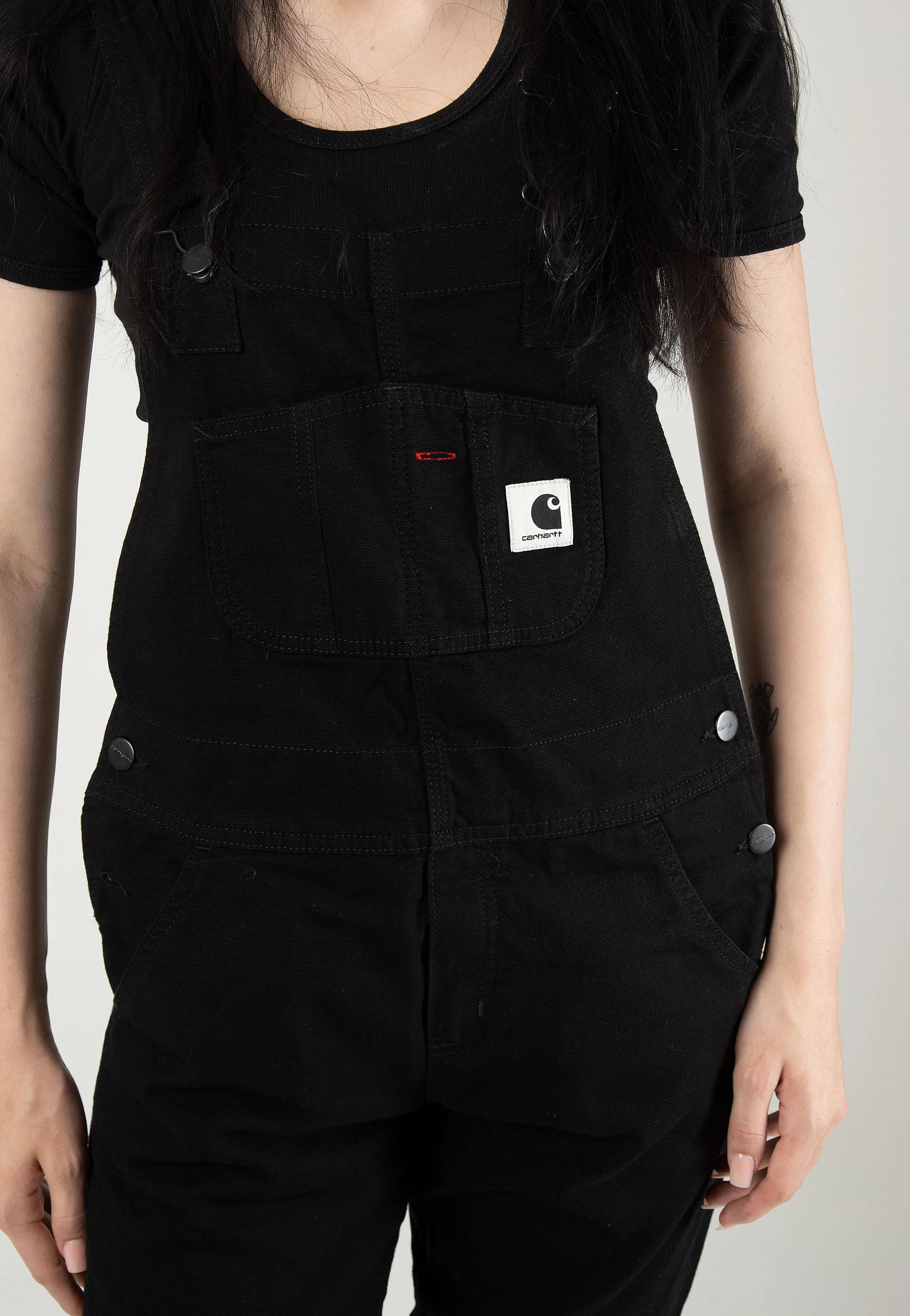 Carhartt WIP - W' Bib Overall Rinsed Black - Dungarees Cozy Fit