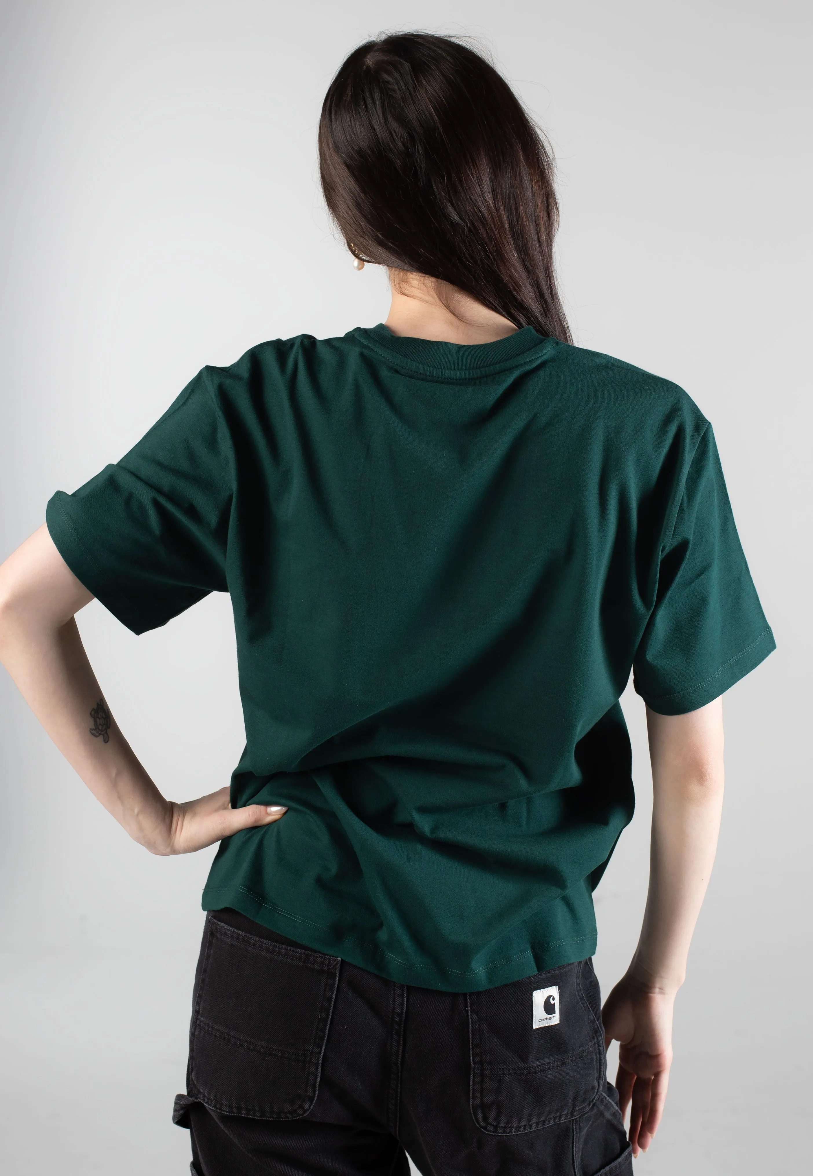 Carhartt WIP - W' Chase Dark Fir/Gold - T-Shirt Bold colors