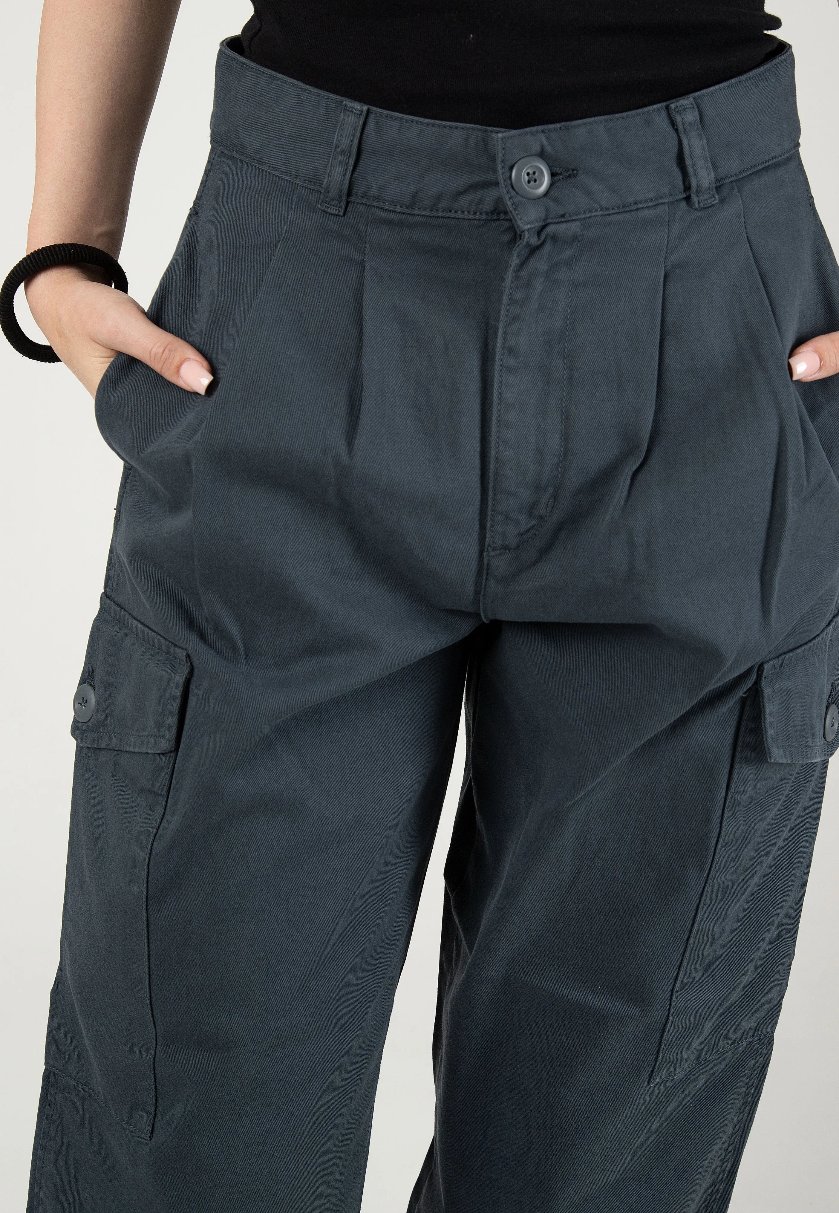 Carhartt WIP - W' Collins Garment Dyed Ore - Pants slim fit