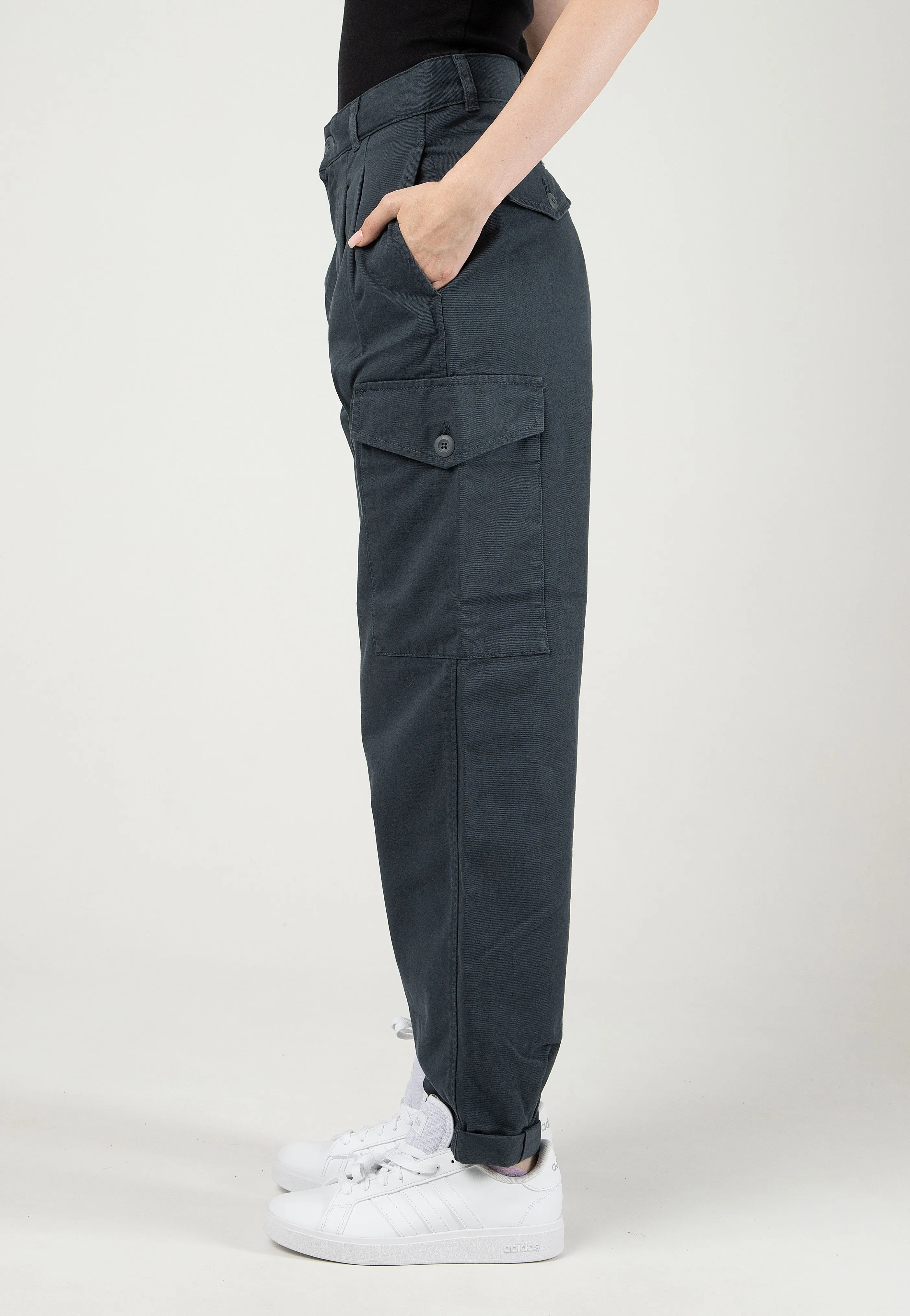 Carhartt WIP - W' Collins Garment Dyed Ore - Pants slim fit