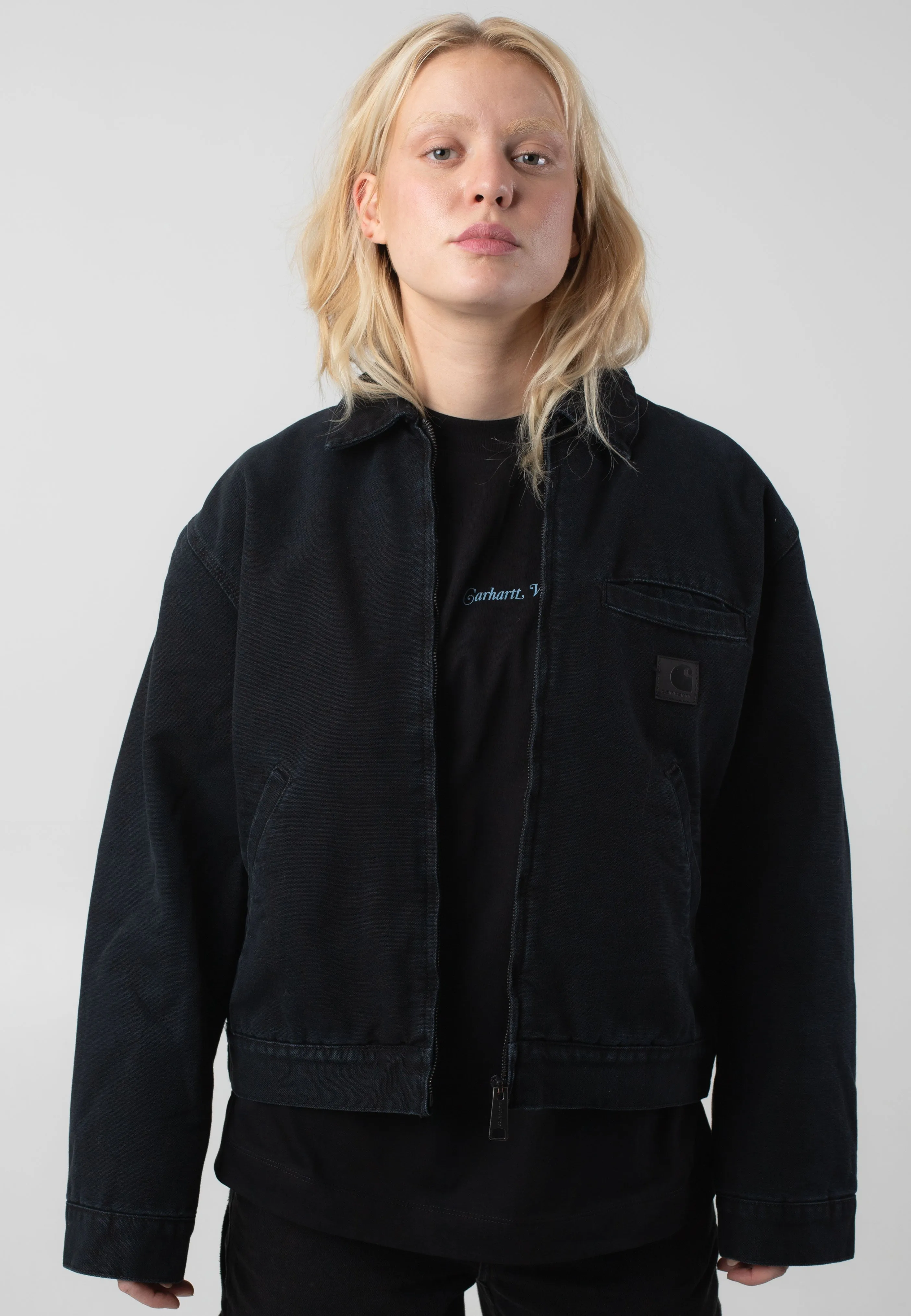 Touch Carhartt WIP - W' Dayton Stone Canvas Black - Jacket