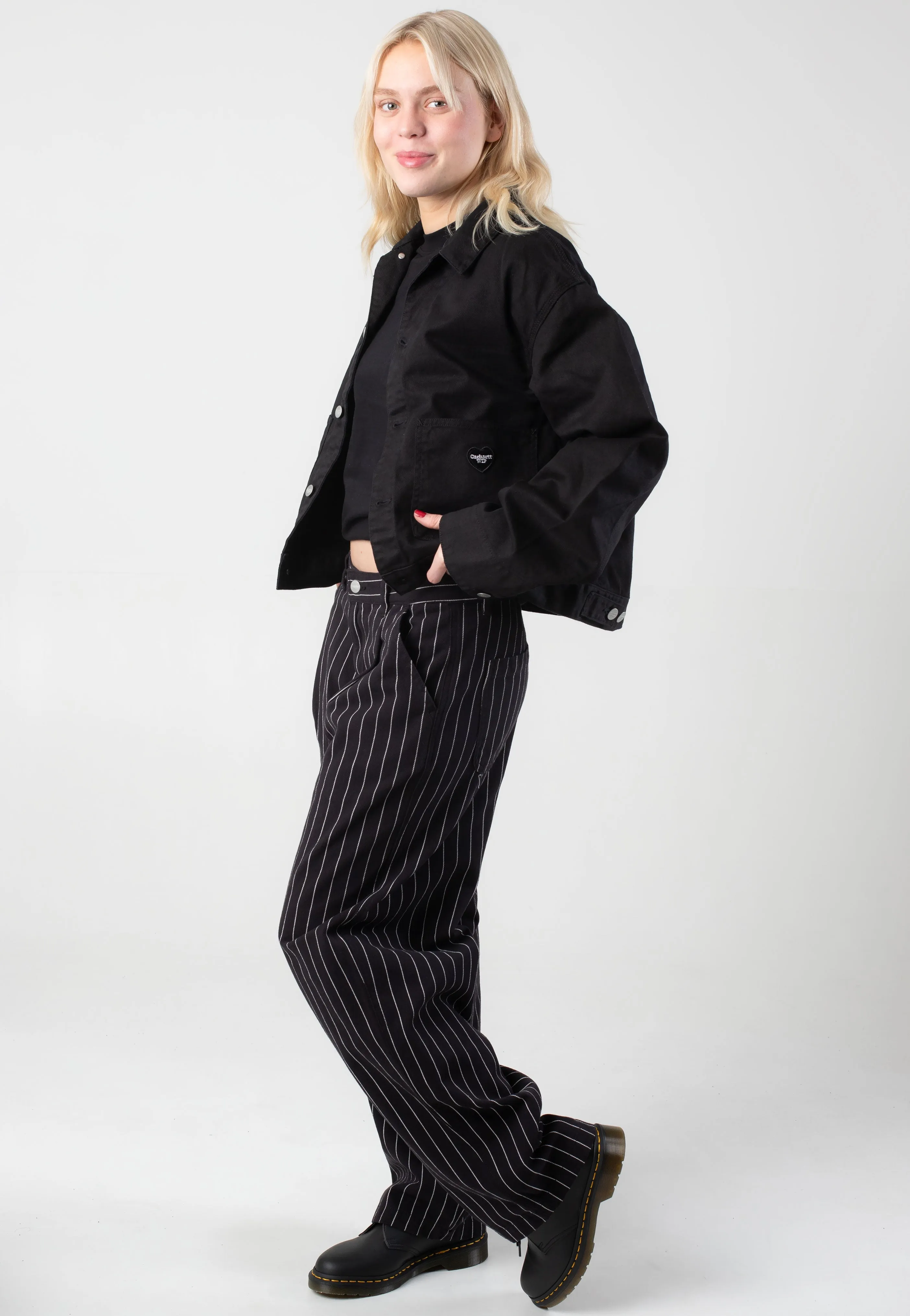 Carhartt WIP - W' Drewe Rinsed Black - Jacket A - line skirt
