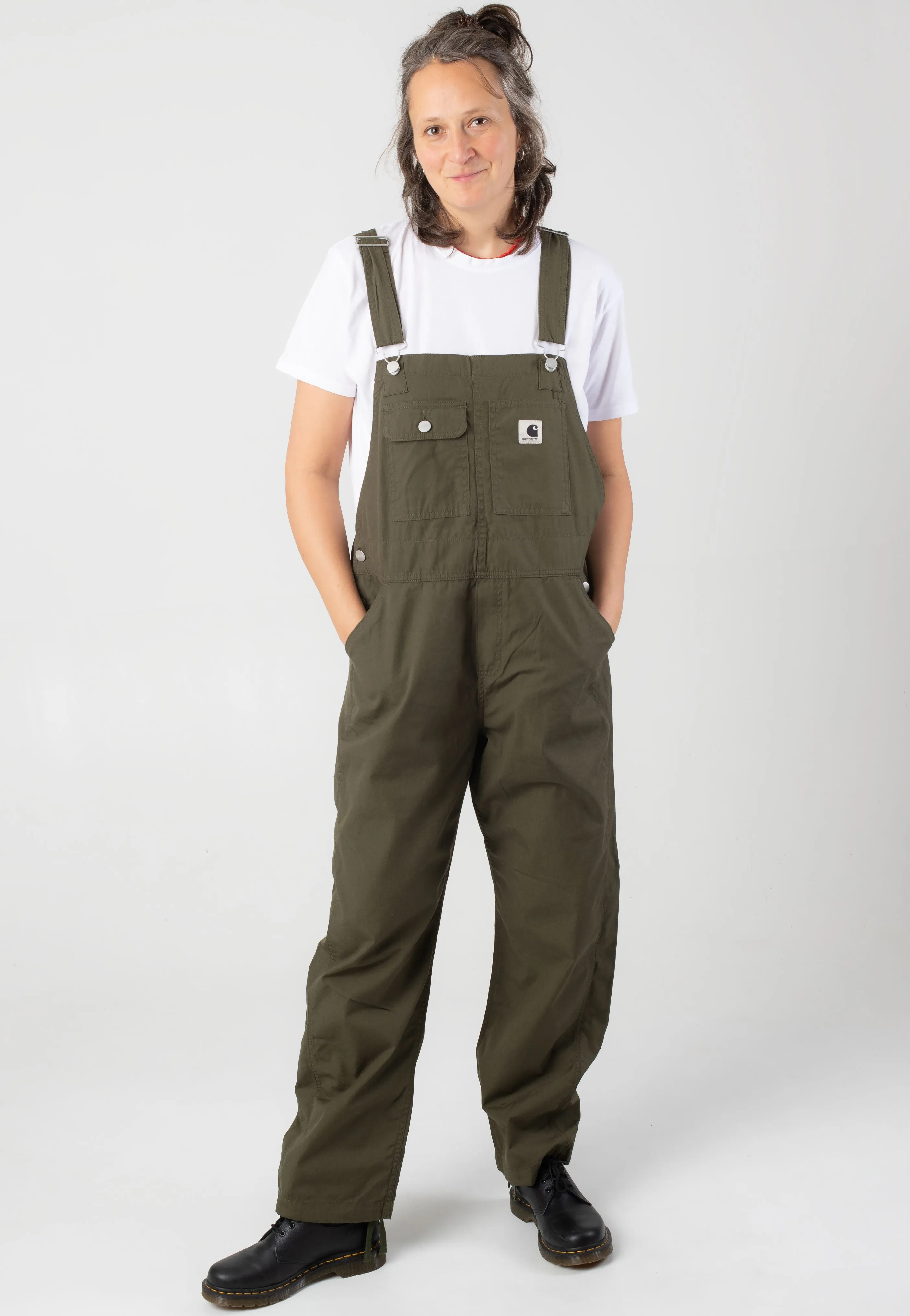 Durable Utility Core Utility Carhartt WIP - W' Harlington Bib Rinsed Turtle - Pants
