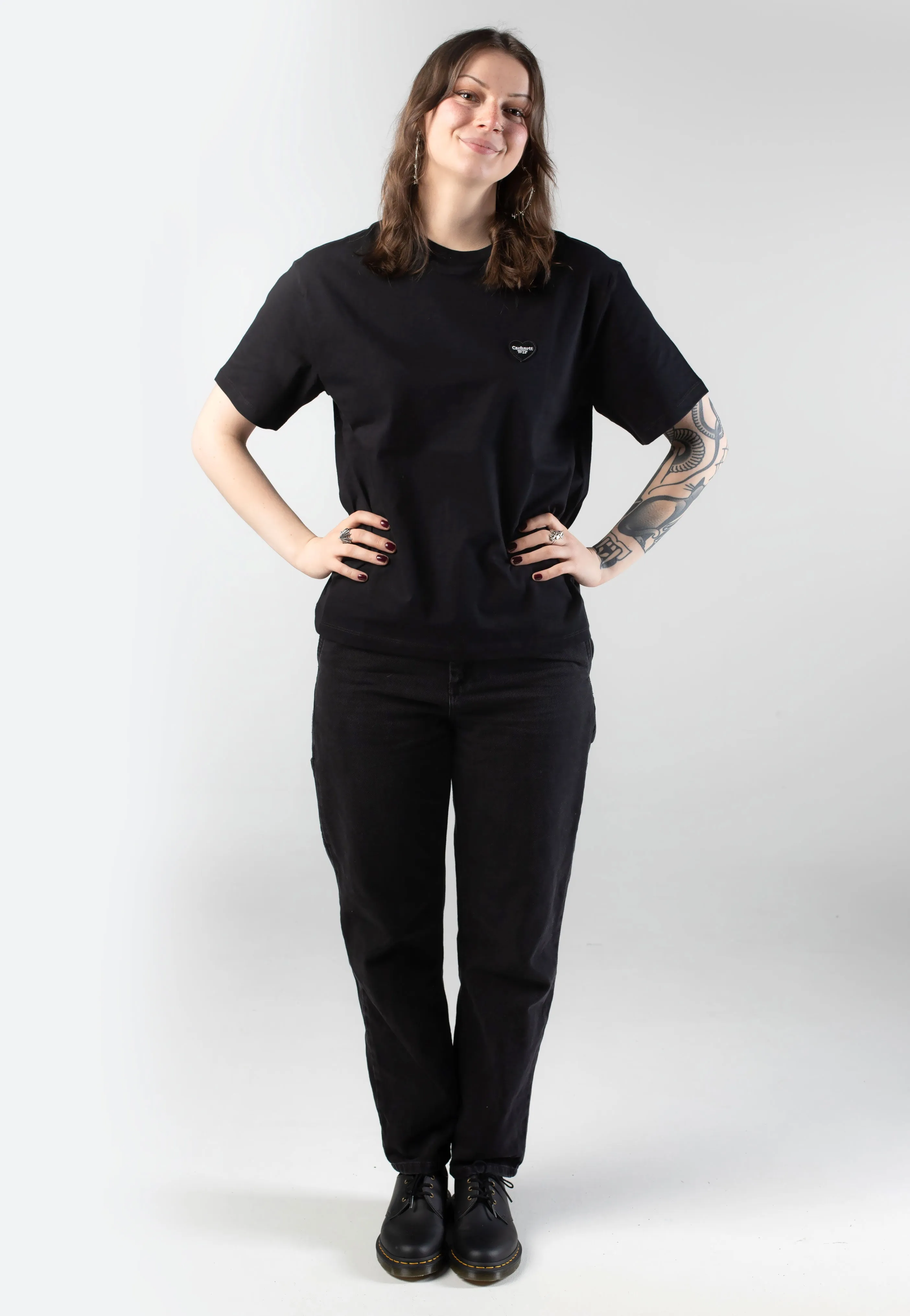 Carhartt WIP - W' Heart II Hartt Black - T-Shirt Urban Fresh