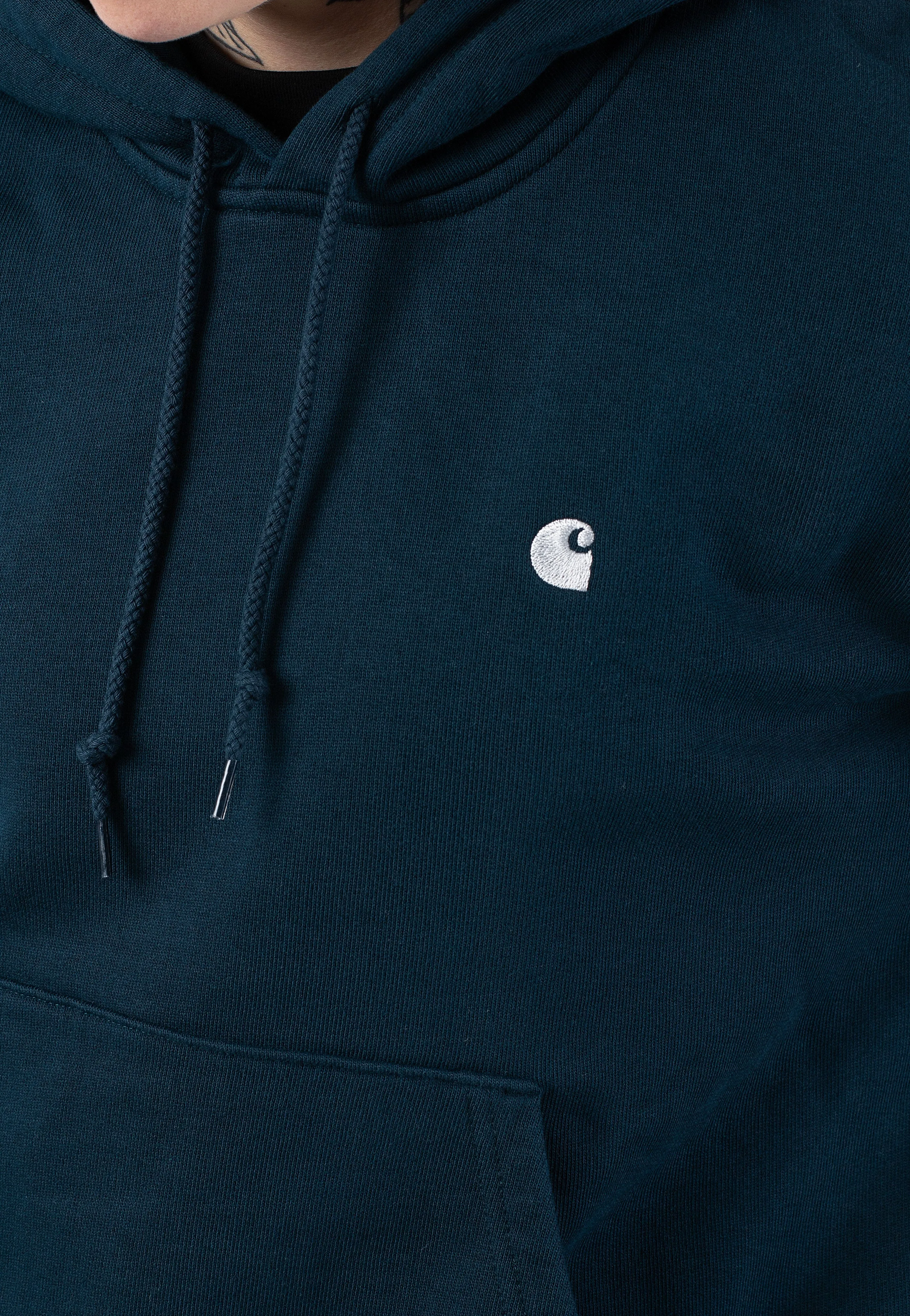 Carhartt WIP - W' Hooded Casey Duck Blue/Silver - Hoodie Travel Companion