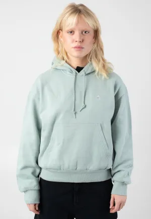 Winter Fashion Movie going wear Carhartt WIP - W' Hooded Casey Frosted Green/Silver - Hoodie