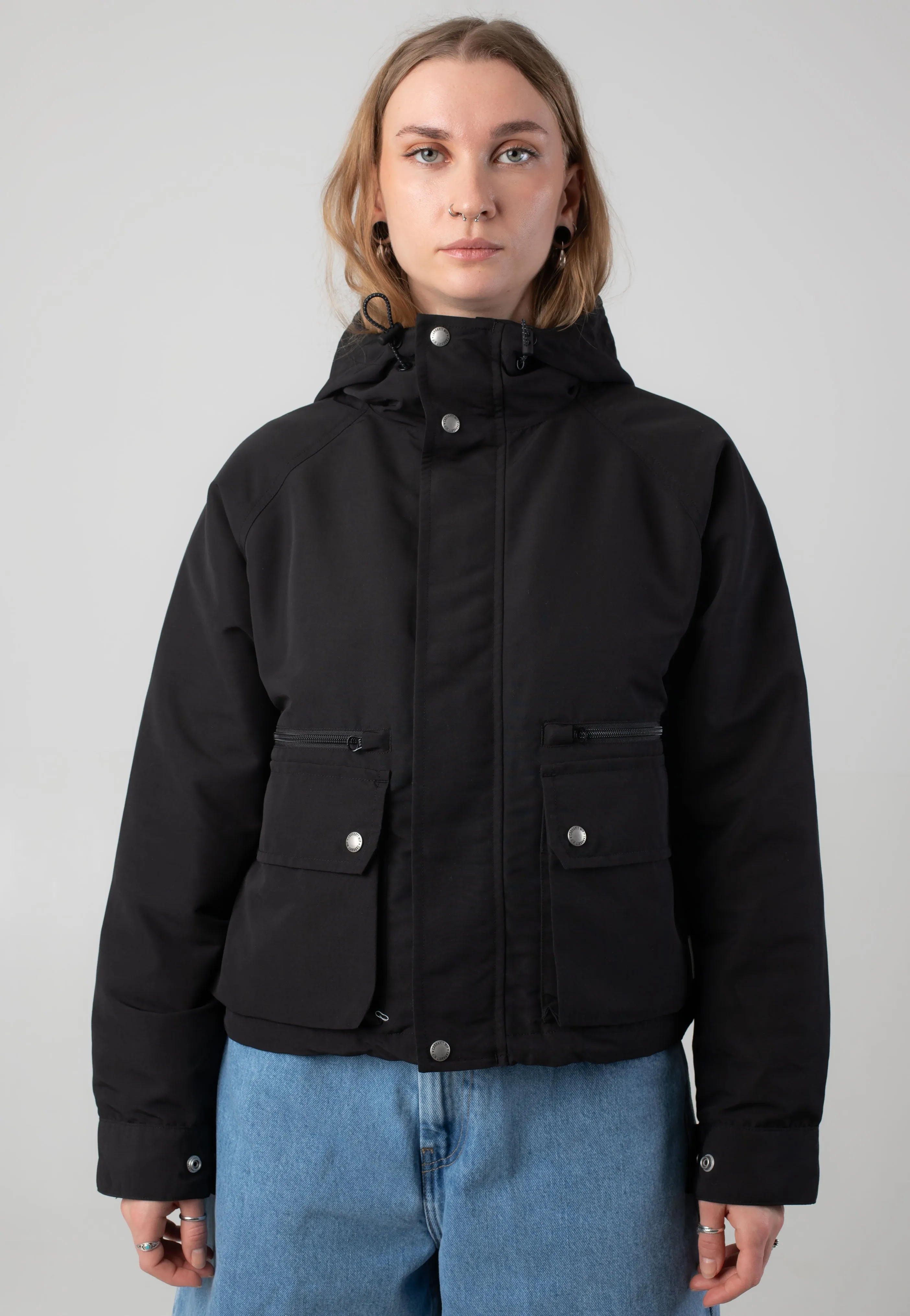 Carhartt WIP - W' Irwin Black - Jacket suitable for product launches Rain Shield