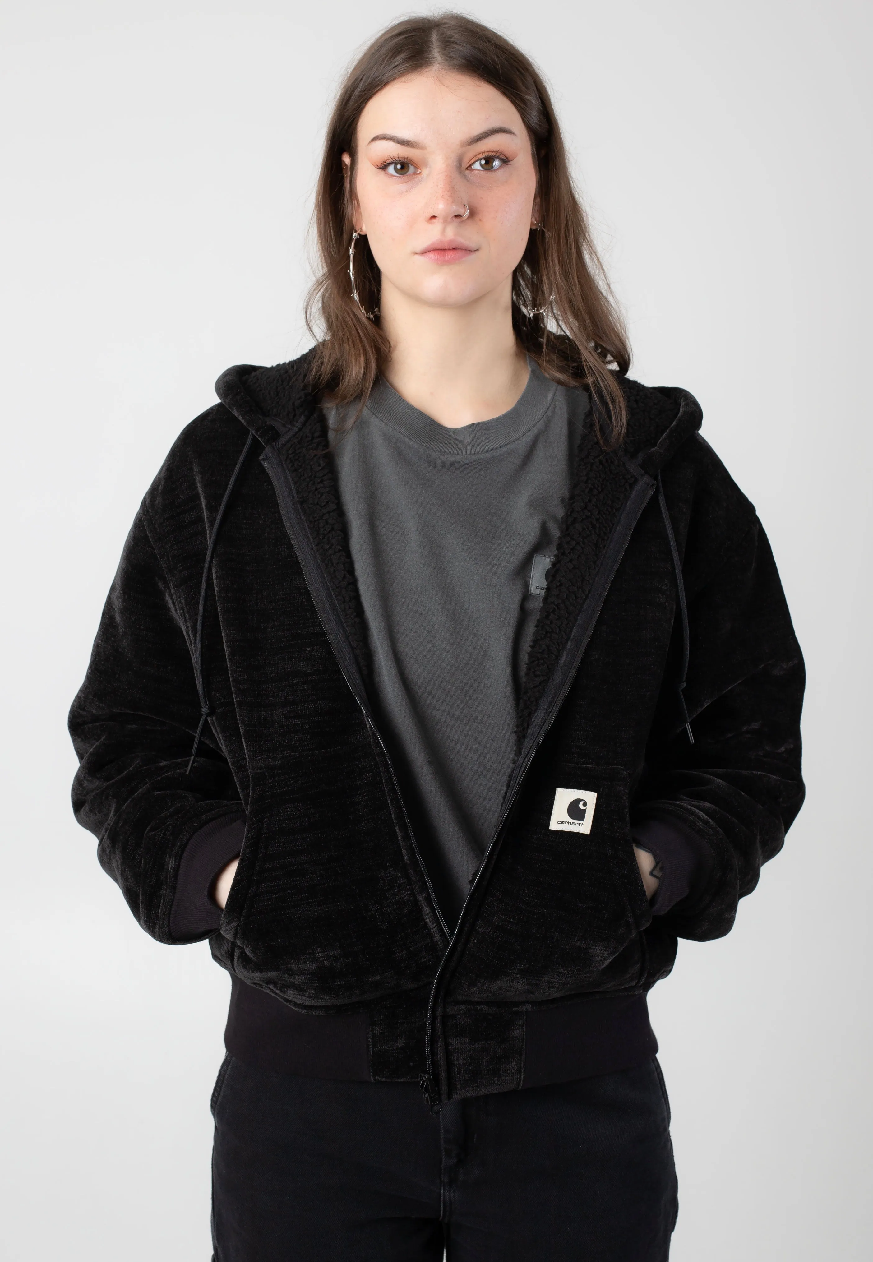 Carhartt WIP - W' Og Active Sweat Black - Jacket Ring