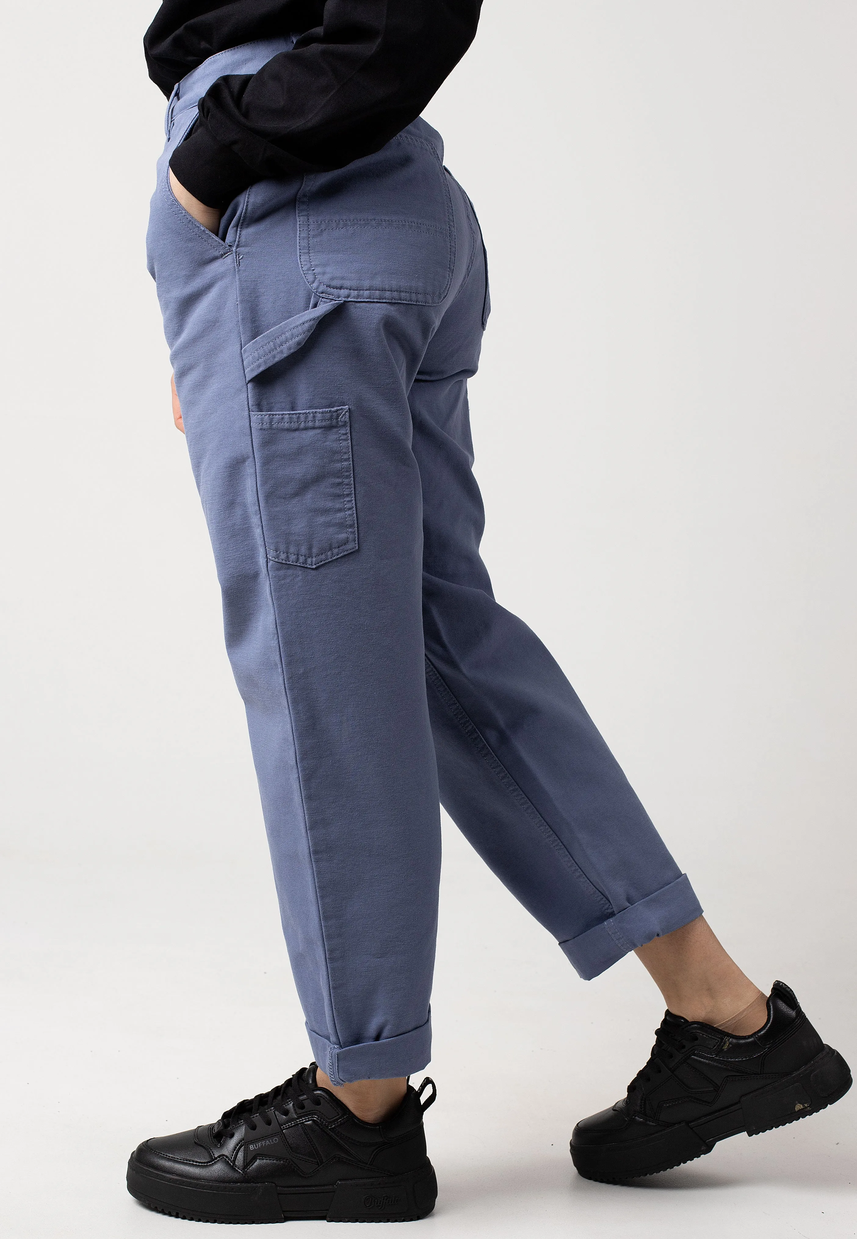 Carhartt WIP - W' Pierce Aged Canvas Bay Blue - Pants Timeless Design