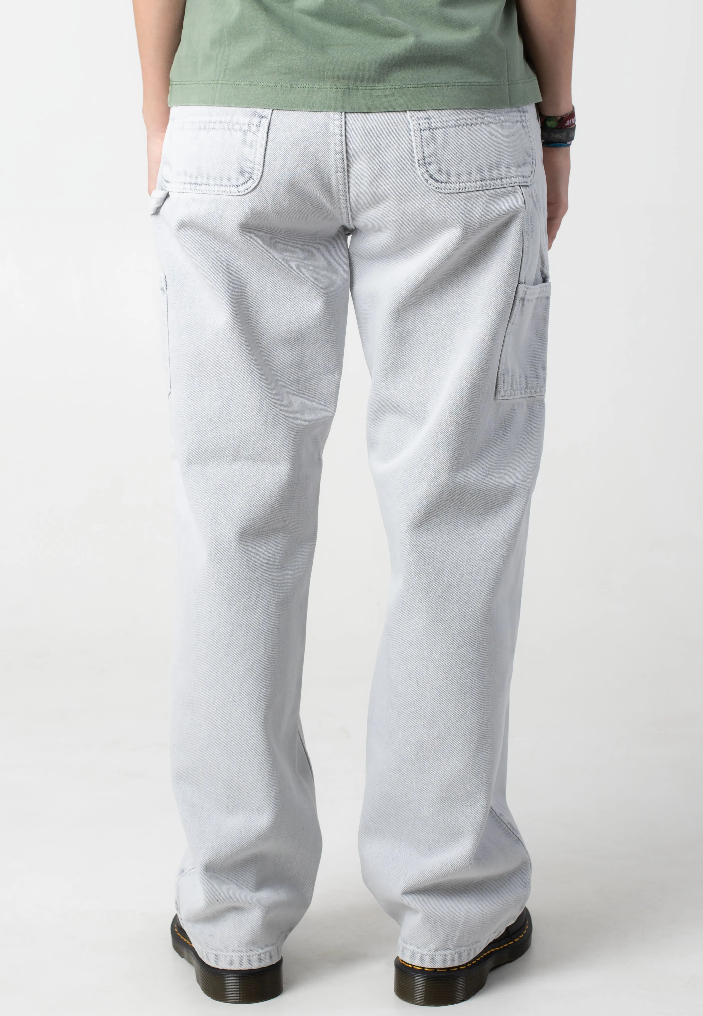 Carhartt WIP - W' Pierce Straight Black Chalk Wash - Pants Quick Wash