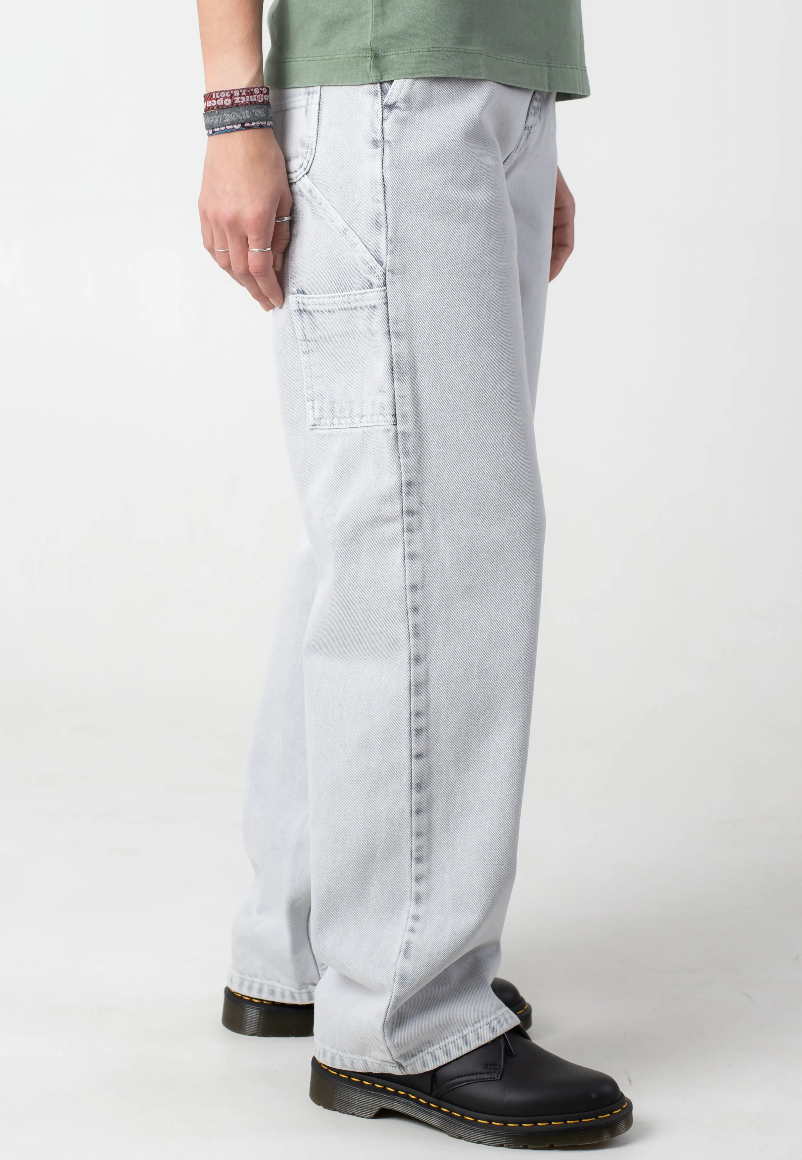 Carhartt WIP - W' Pierce Straight Black Chalk Wash - Pants Quick Wash