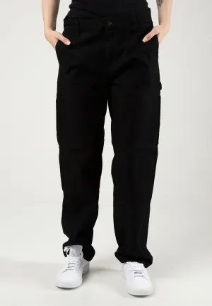 Soft Fabric Carhartt WIP - W' Pierce Straight Rinsed Black - Pants