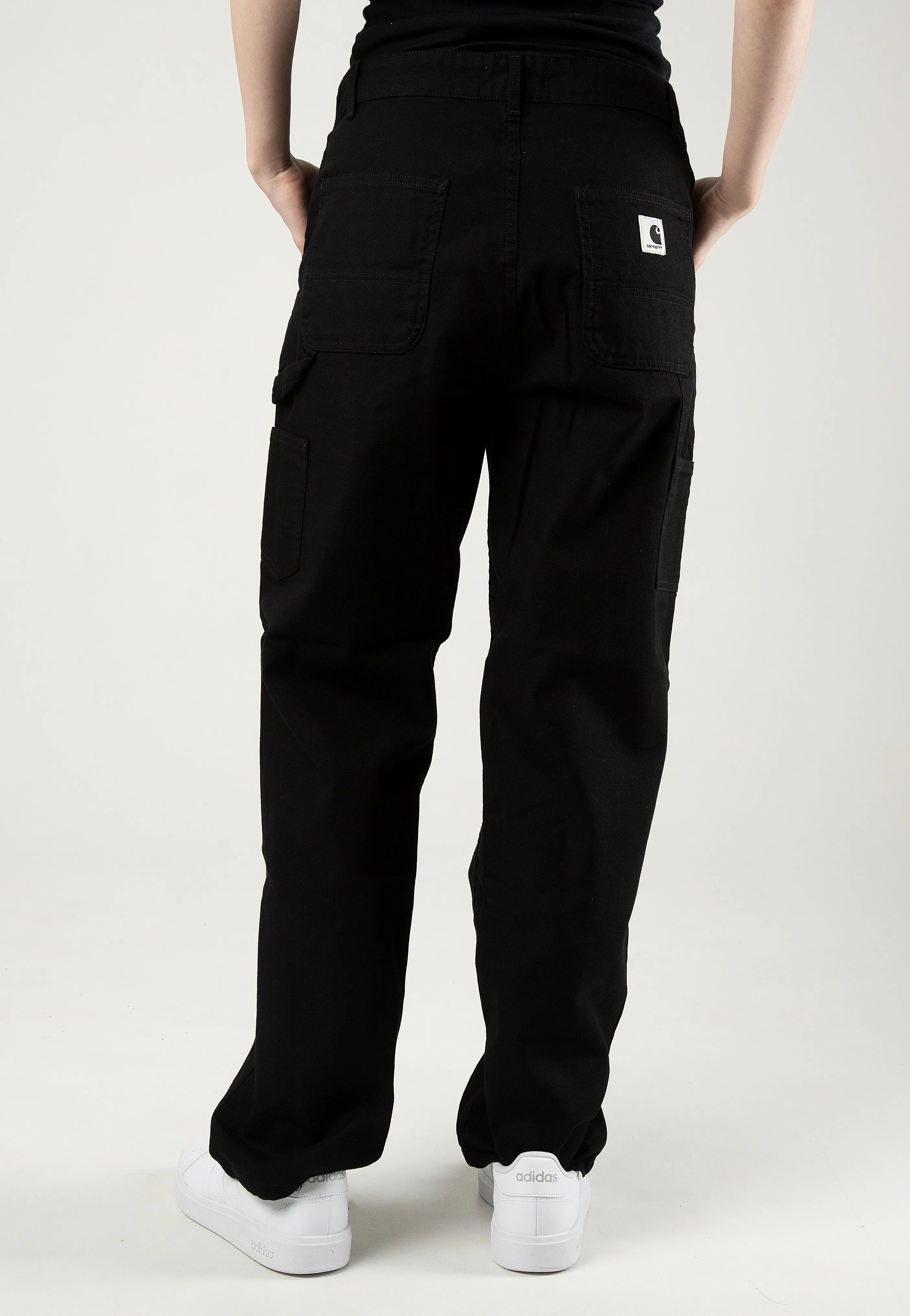 Carhartt WIP - W' Pierce Straight Rinsed Black - Pants Cozy Stretch