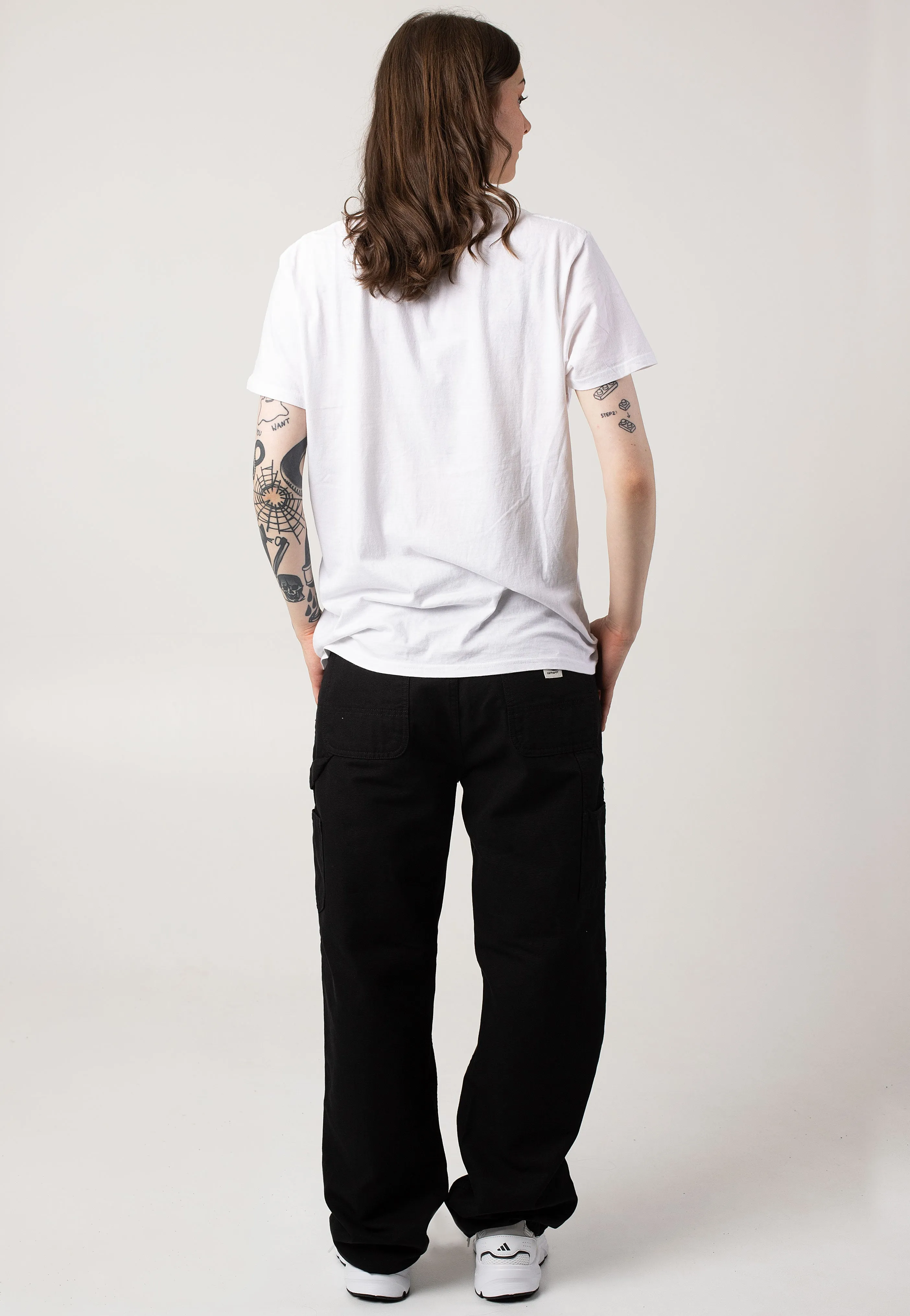Carhartt WIP - W' Pierce Straight Rinsed Black - Pants Easy Movement