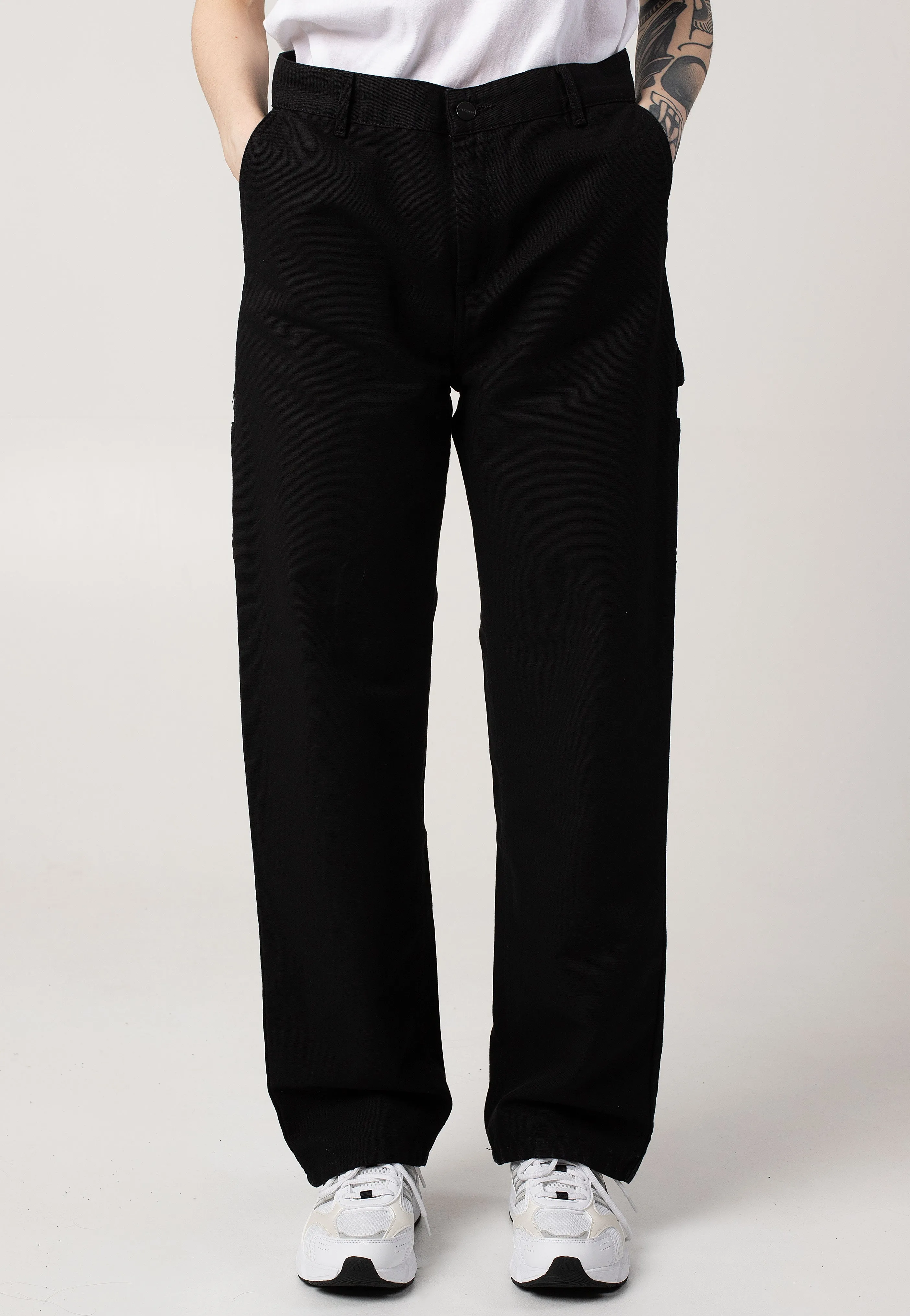 Carhartt WIP - W' Pierce Straight Rinsed Black - Pants Easy Movement