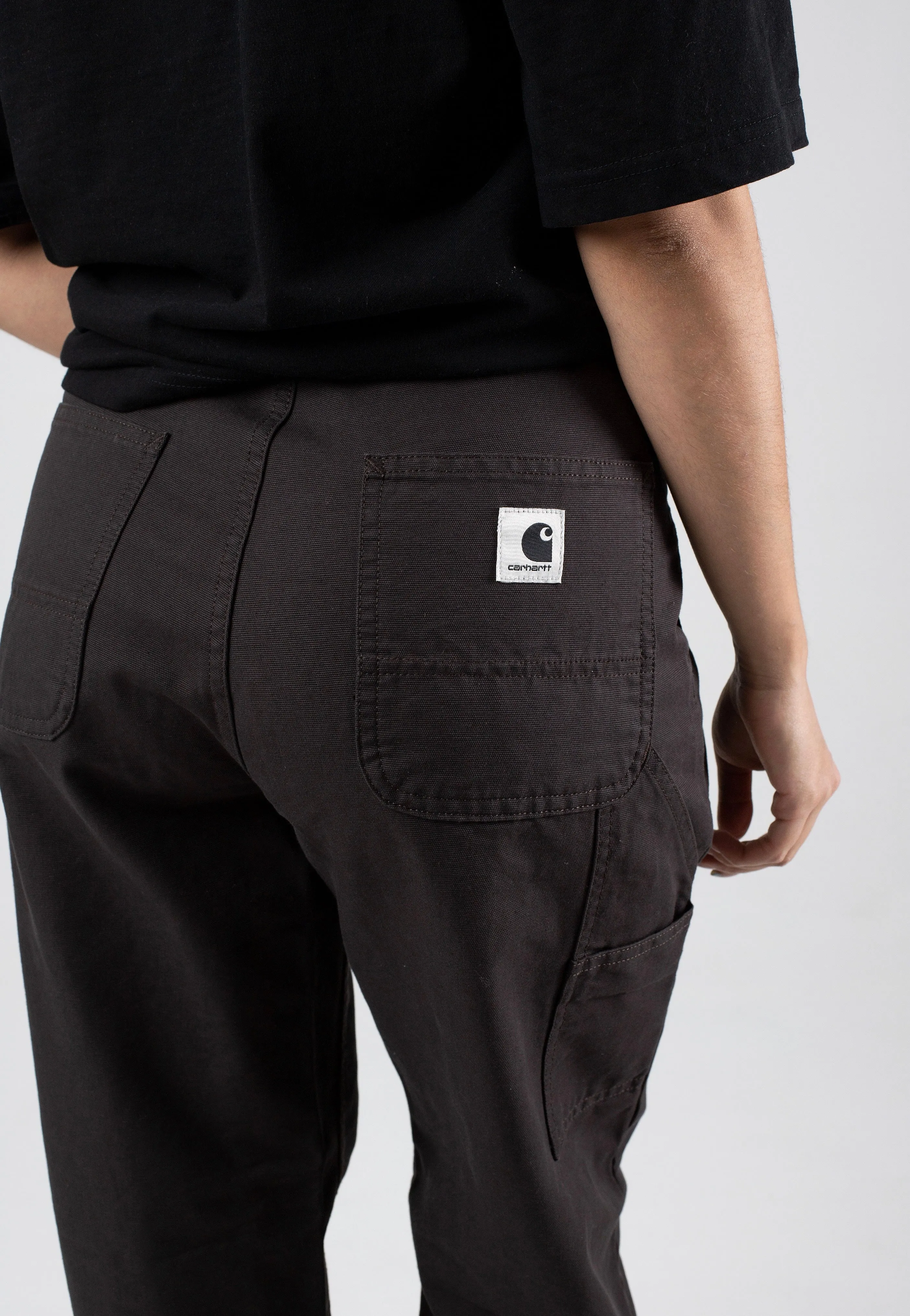 Carhartt WIP - W' Pierce Straight Rinsed Tobacco - Pants lightweight fabric