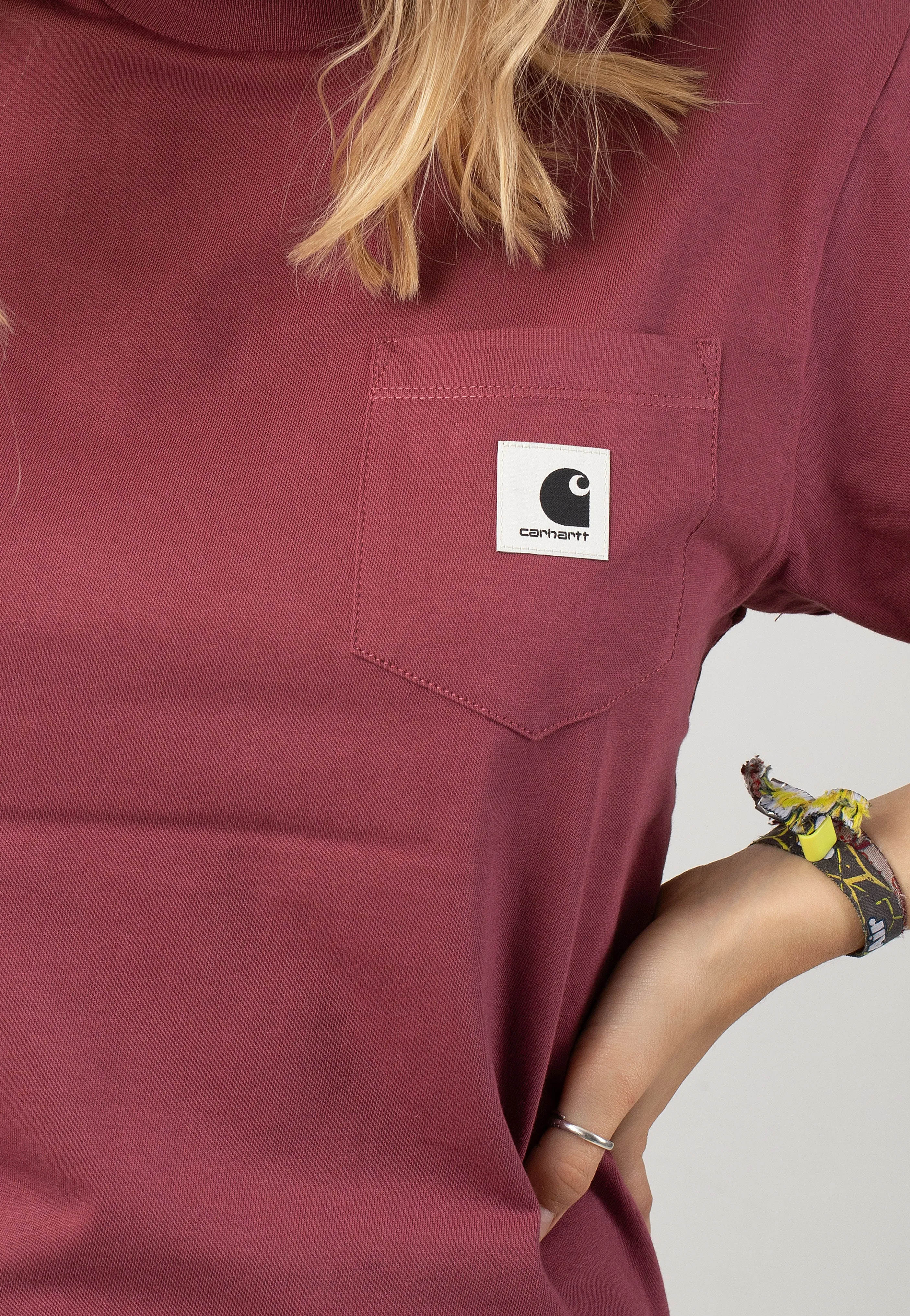Carhartt WIP - W' Pocket Dusty Fuchsia - T-Shirt Subtle Elegance