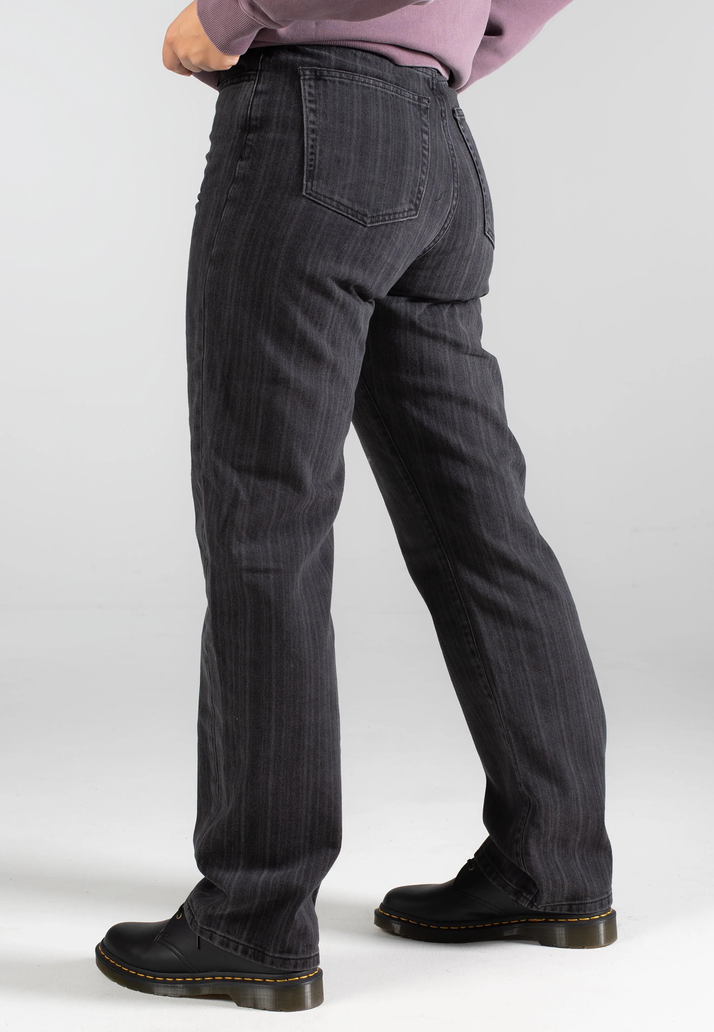 Carhartt WIP - W' Rylan Stripe Black Stone Washed - Jeans Smart Look
