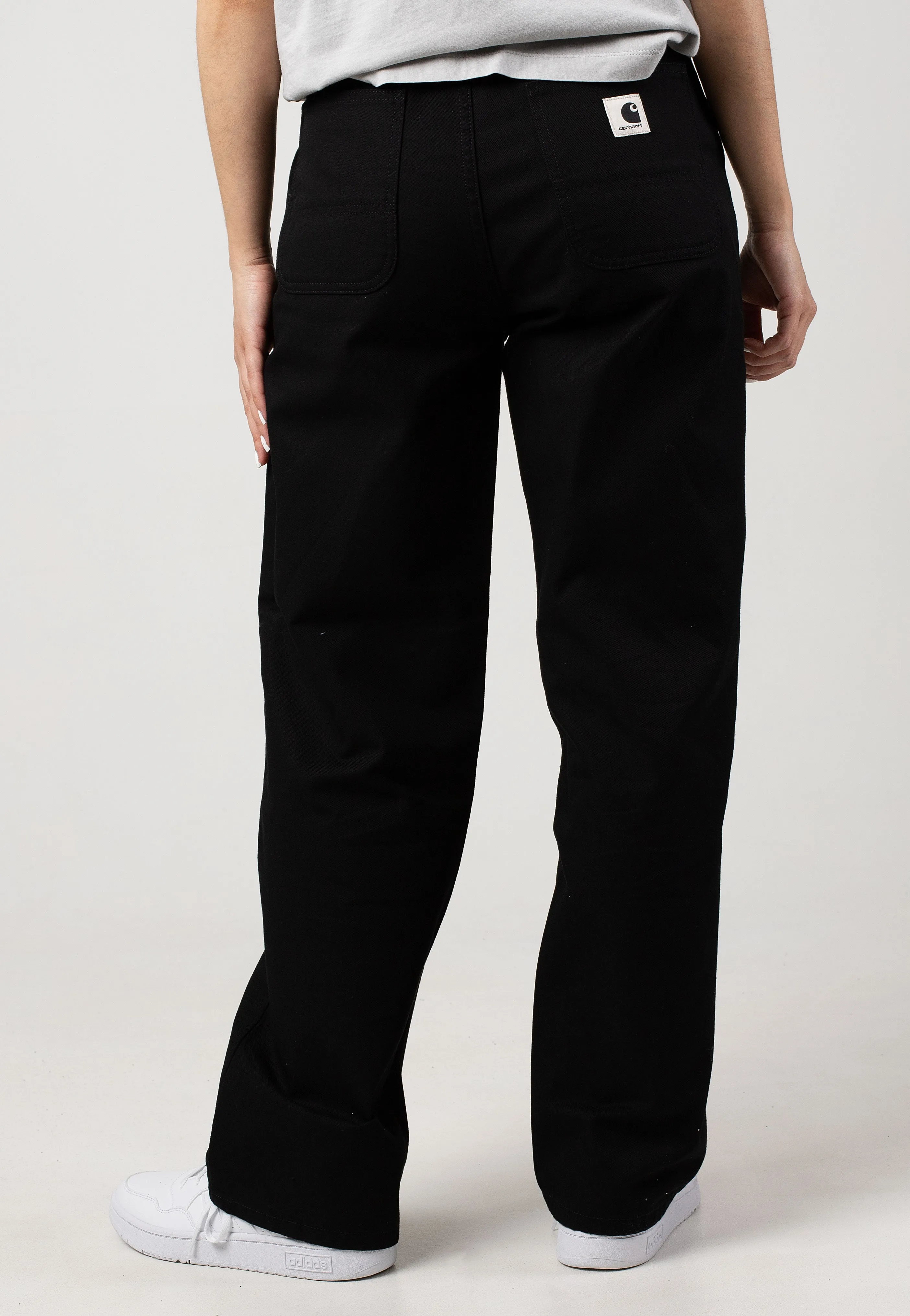 Carhartt WIP - W' Simple Rinsed Black - Pants High Rise