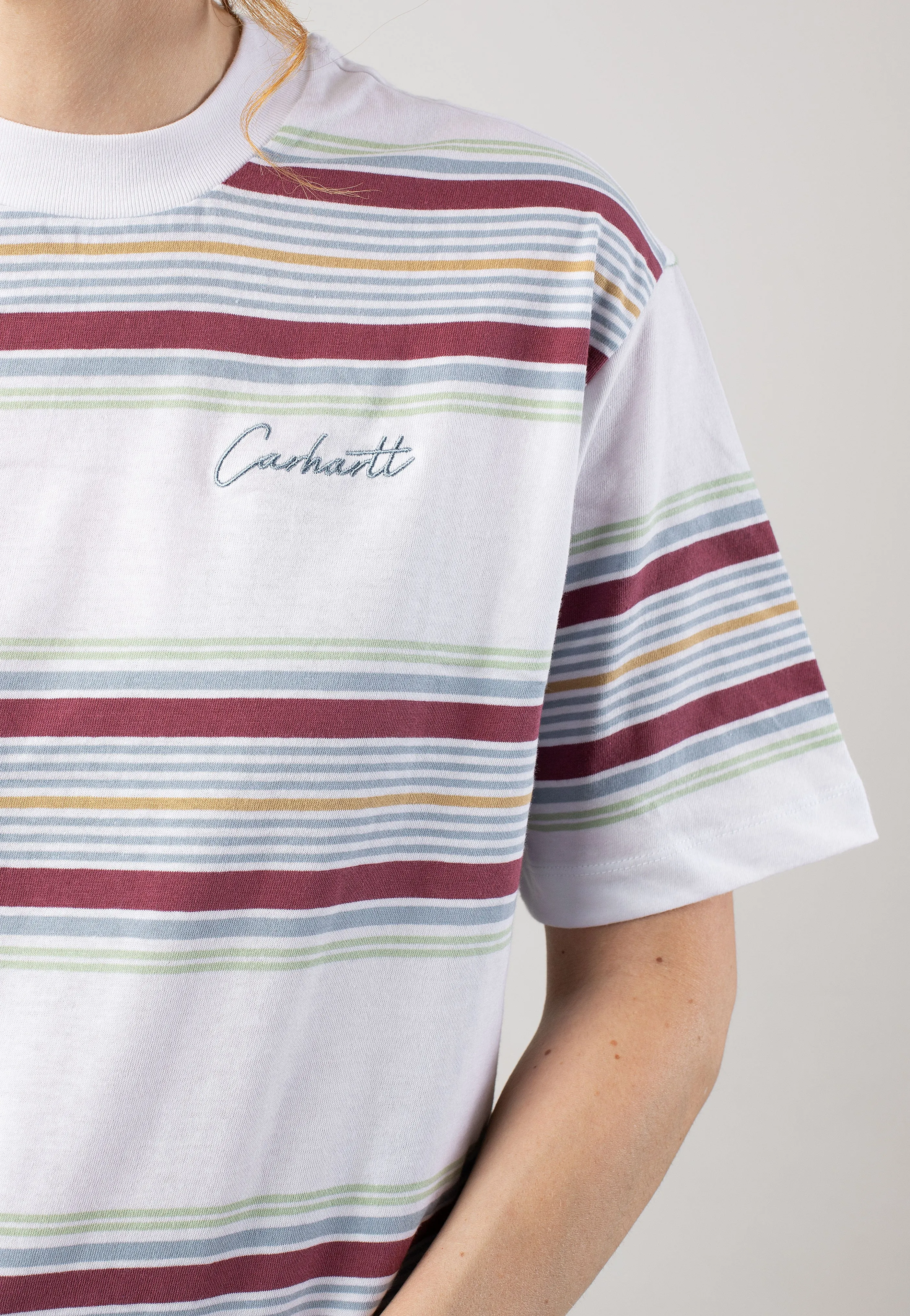Carhartt WIP - W' Snyder Snyder Stripe/White - T-Shirt Sporty Chic