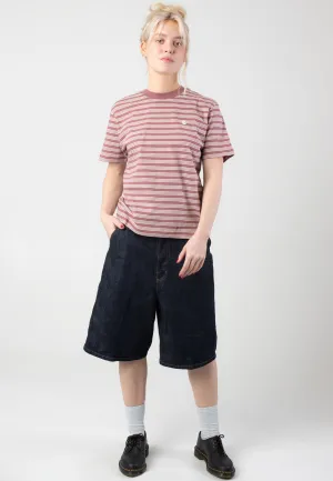 Flattering Shape Active Comfort Style Carhartt WIP - W' Sydney Sydney Stripe/Dusky Pink - T-Shirt