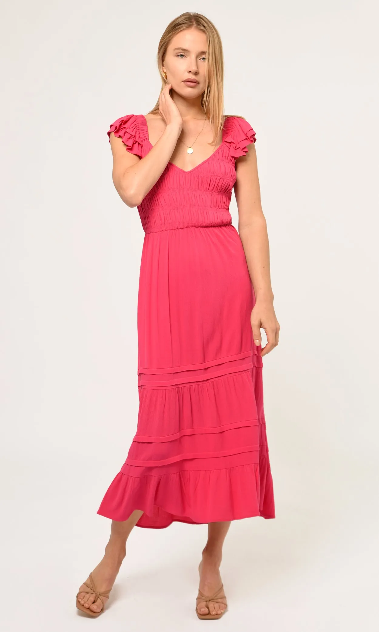 Cartoon Print Glenda Smocked Gauze Maxi Dress