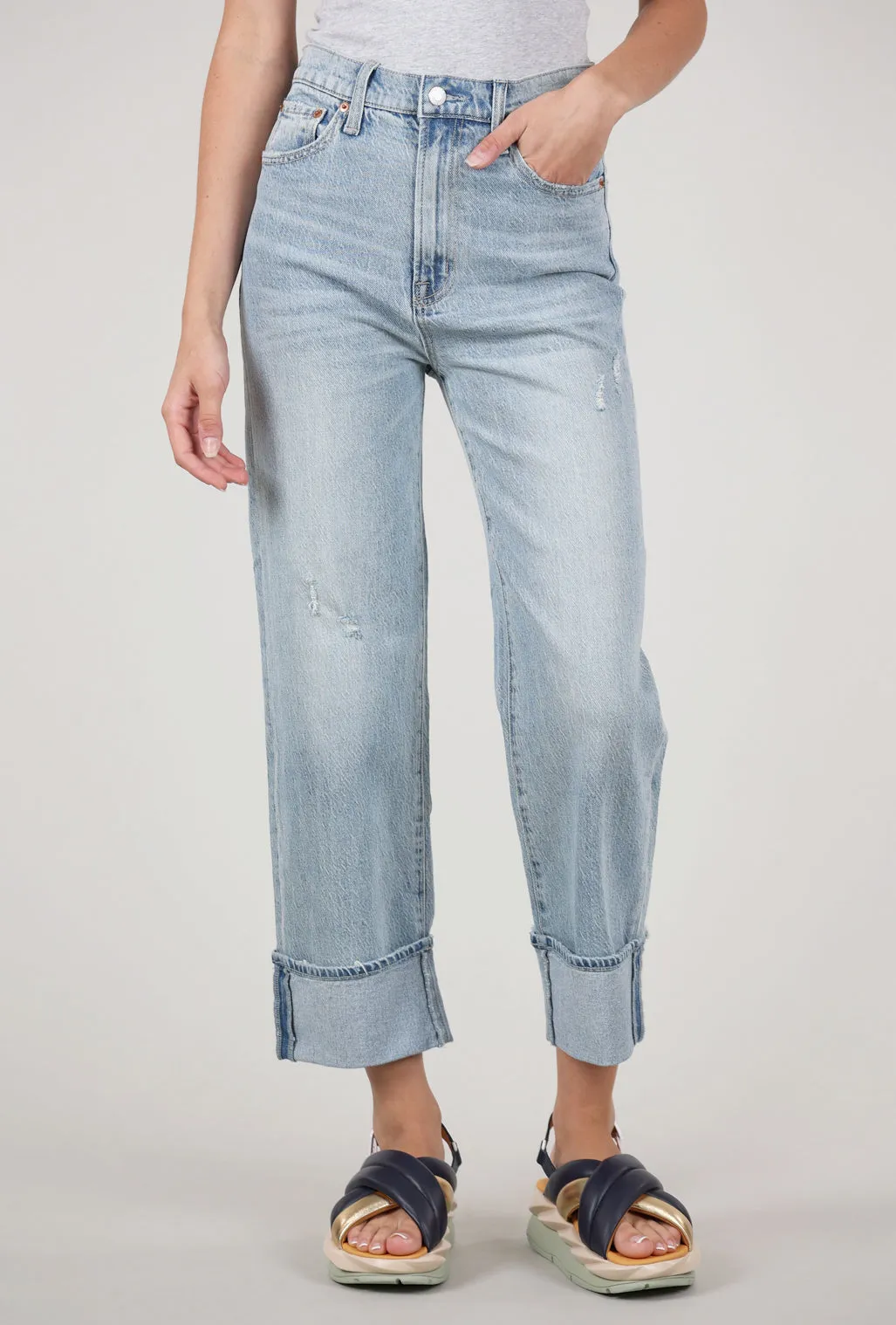 Everyday Comfort Cassie Cuffed Crop, Panorama Vintage
