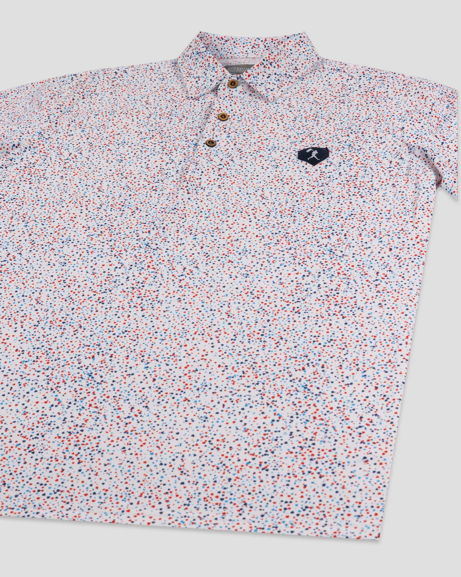 Casual-Chic Home Plate Splatter - Four Hitter Polo