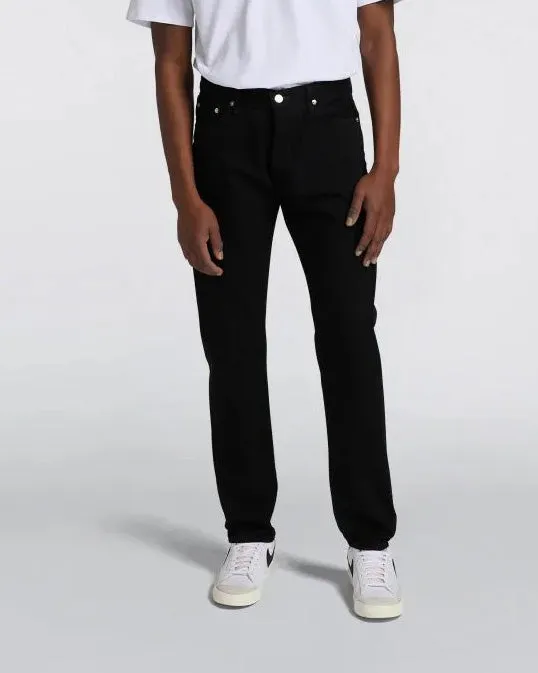 Edwin Made In Japan Regular Tapered Mens Jeans - 13oz Kaihara Right Hand Denim / Black Unwashed | Edwin Jeans | JEANSTORE