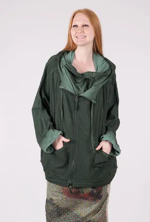 Layer Smart Easy Zip Hand-Dyed French Terry Zip Jacket, Pine Cloud
