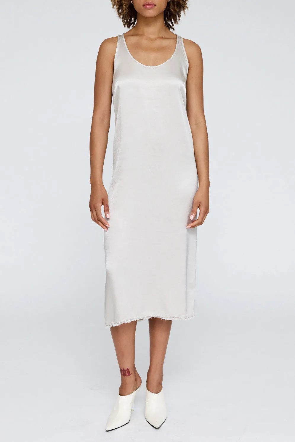 Soft Colorway Skin-friendly Koda Silver Mist Midi Dress