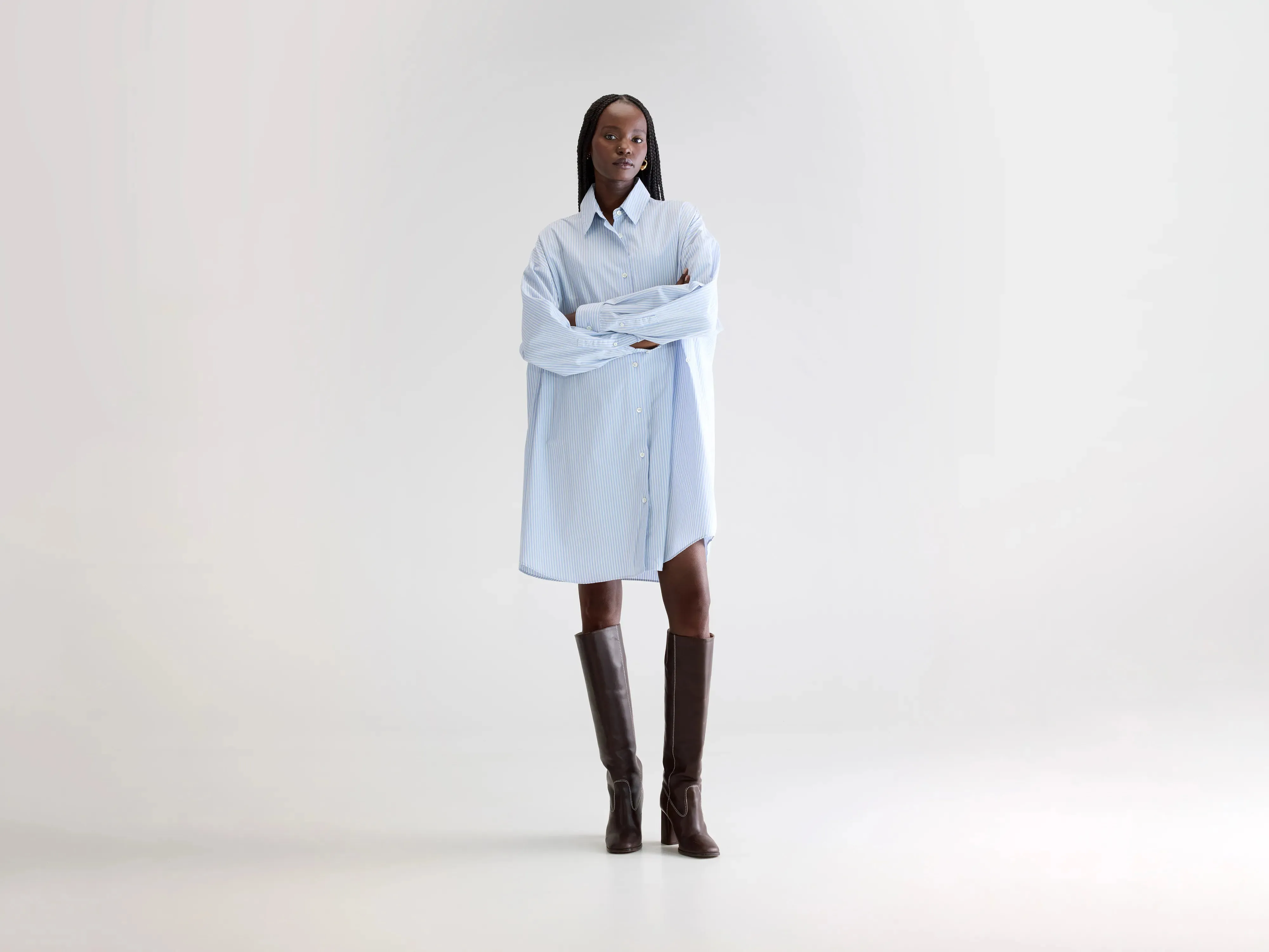 Casual Vibe Grappa shirt dress (252 / W / STRIPE W)