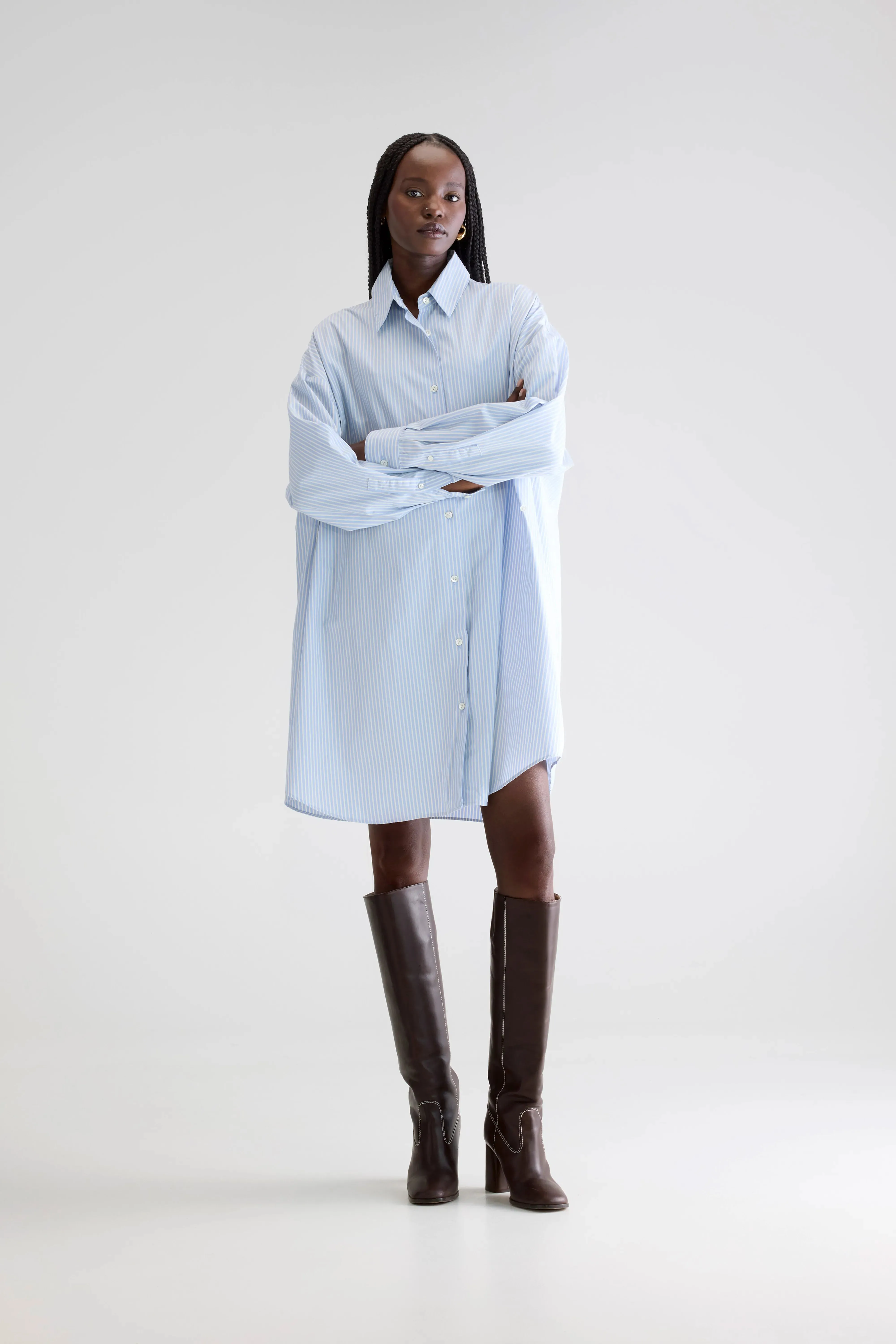 Casual Outfit Grappa shirt dress (252 / W / STRIPE W)