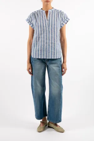Chic blouse for spring Classic day-to-night look Blake Blue Stripe