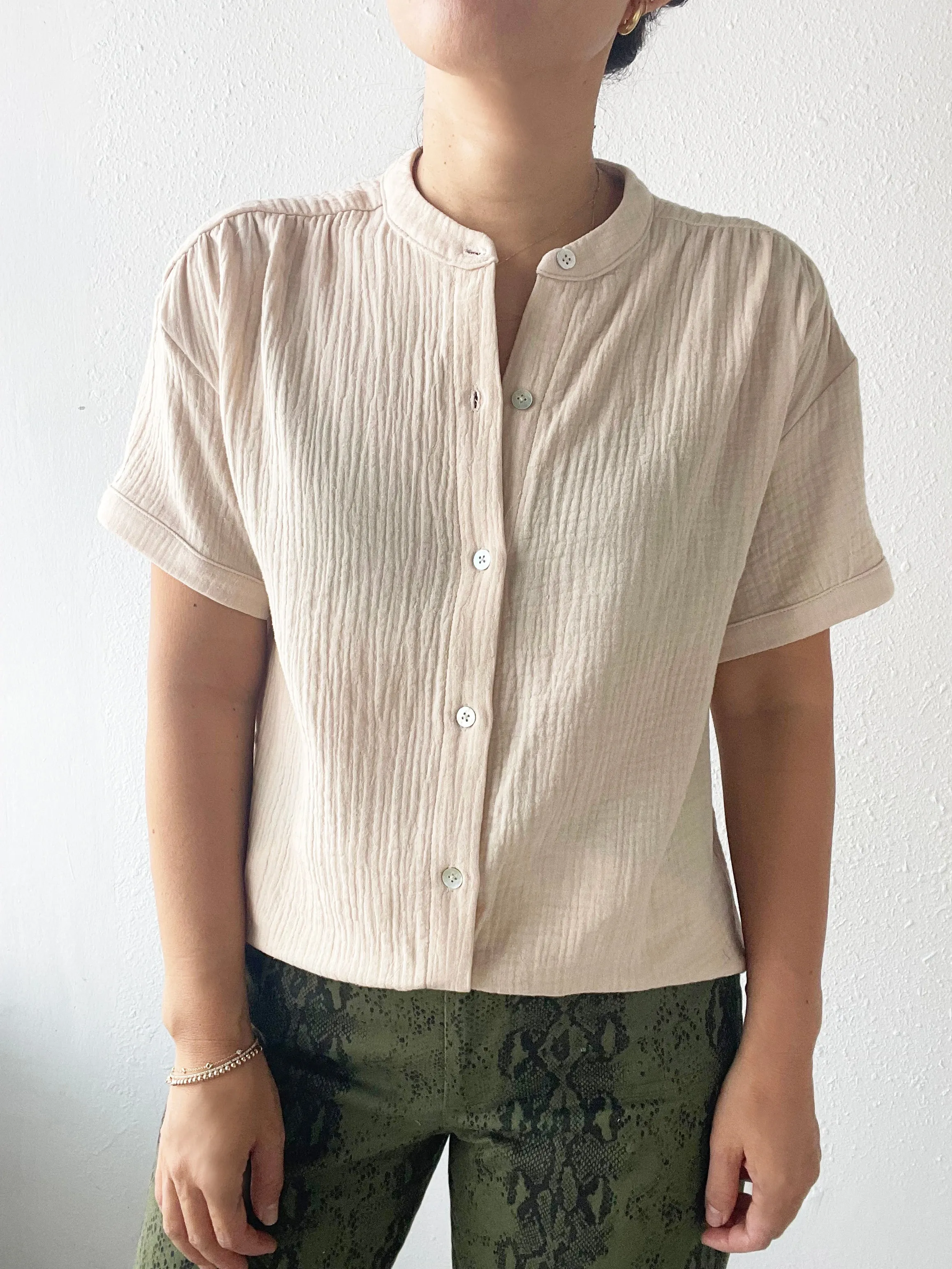 Casual Spring Olana Cotton Gauze Blouse