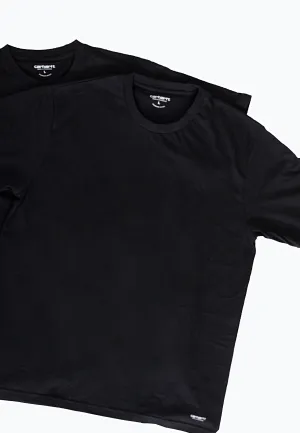 Abstract print Carhartt WIP - Standard Crew Neck Pack Of 2 Black/Black - T-Shirt