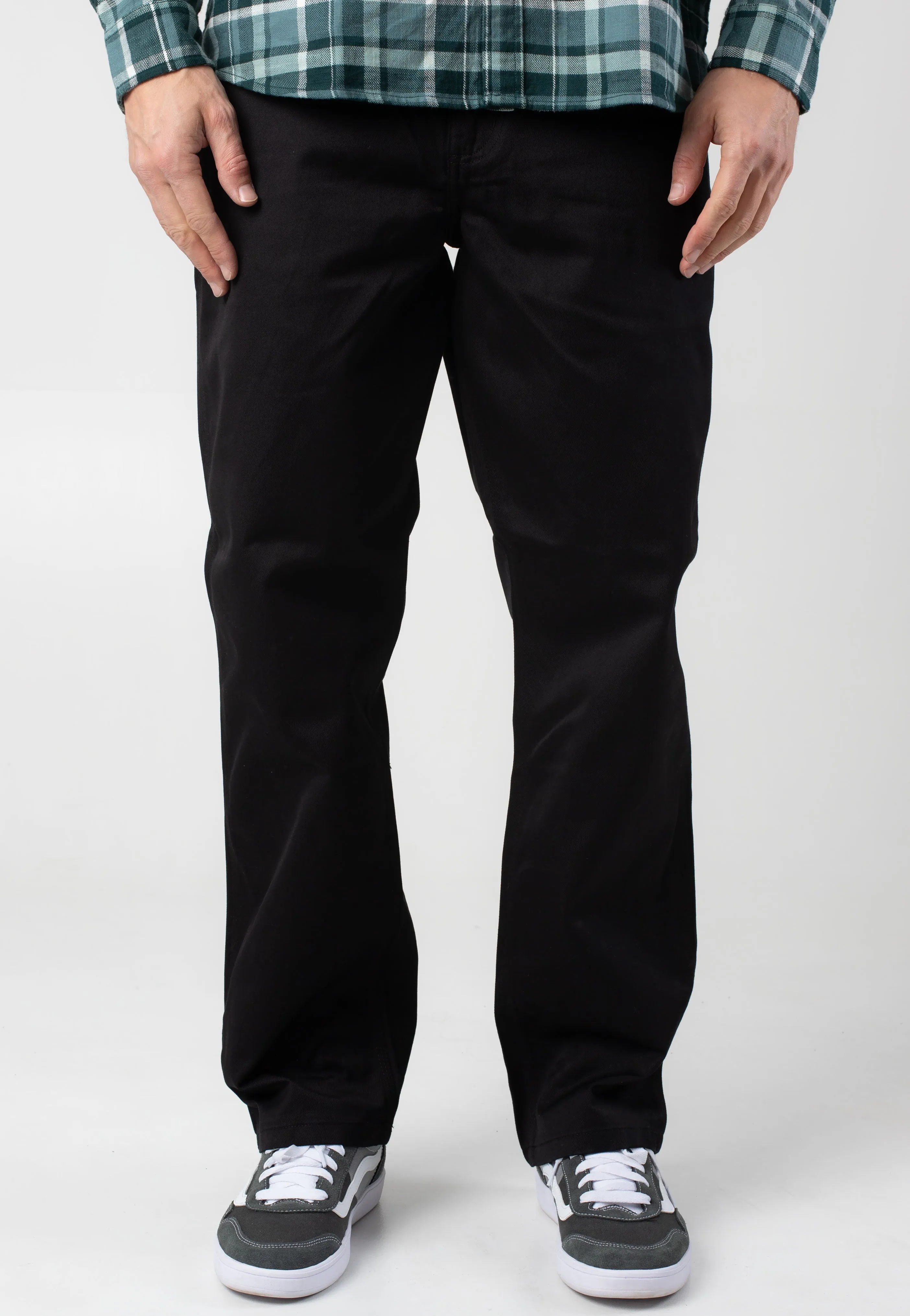 Carhartt WIP - Simple Rinsed Black - Pants All-day Comfort