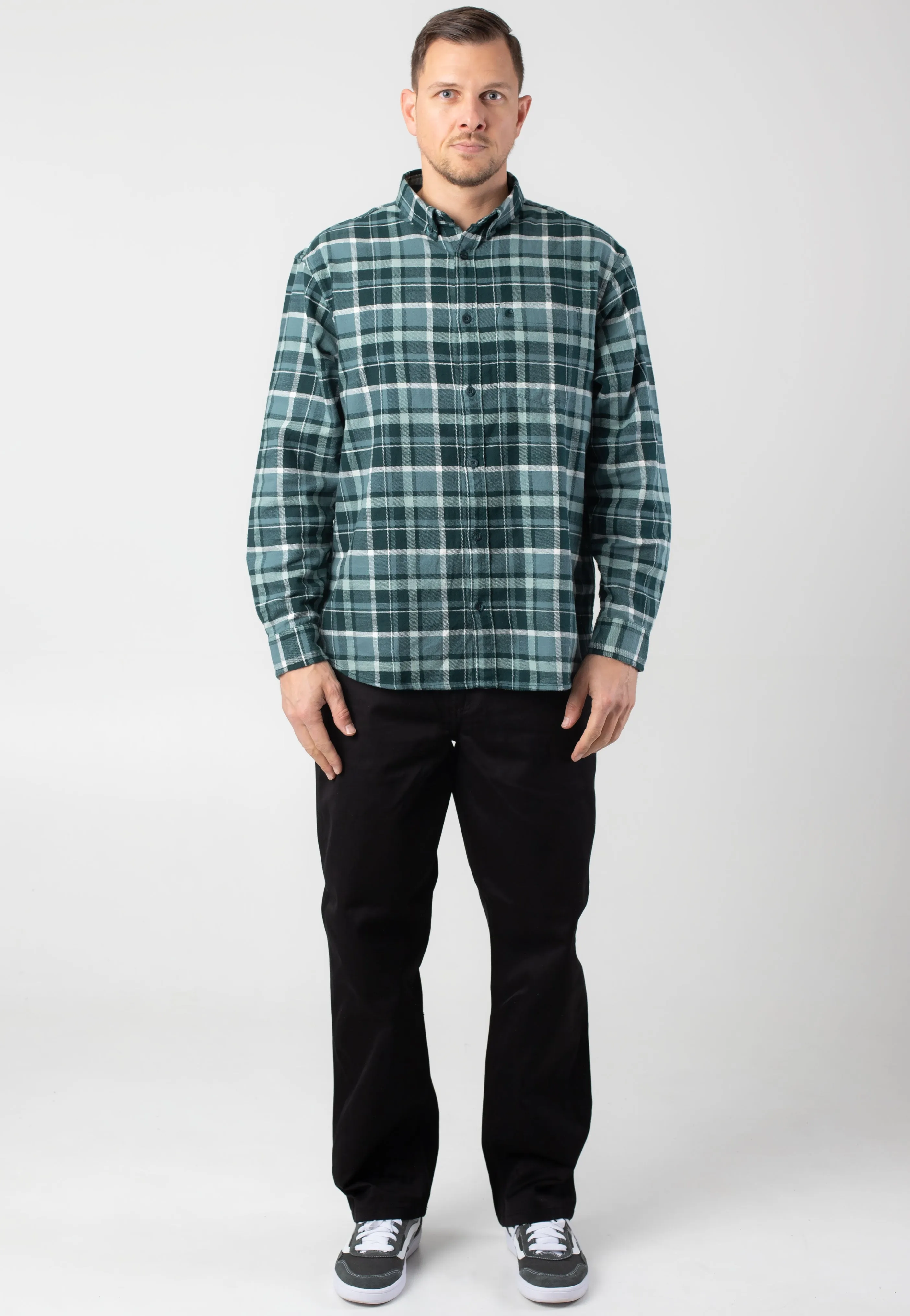 Casual Style Carhartt WIP - Simple Rinsed Black - Pants