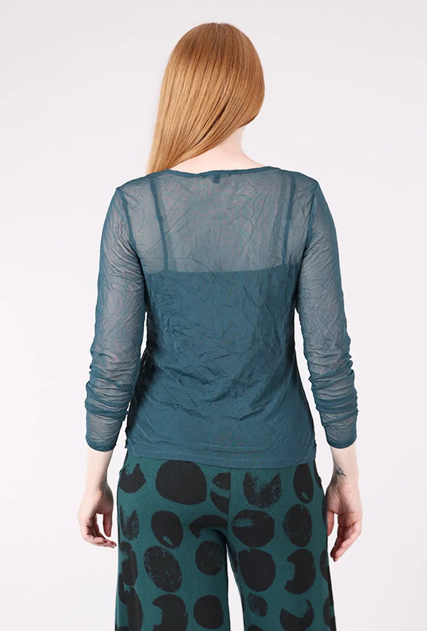 Casual Vibe Mika Mesh Tee, Forest Crush